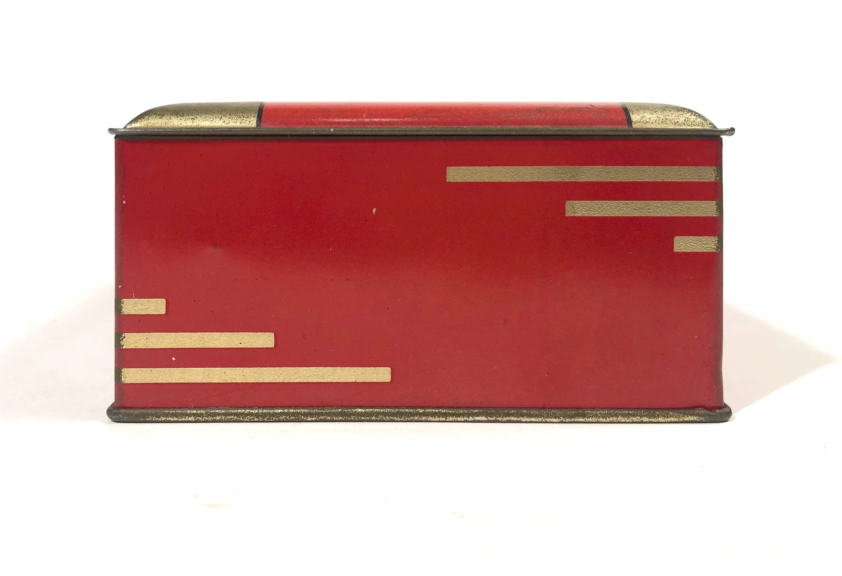 1930's SCHRAFFT'S Crimson Chest Candy Tin Box