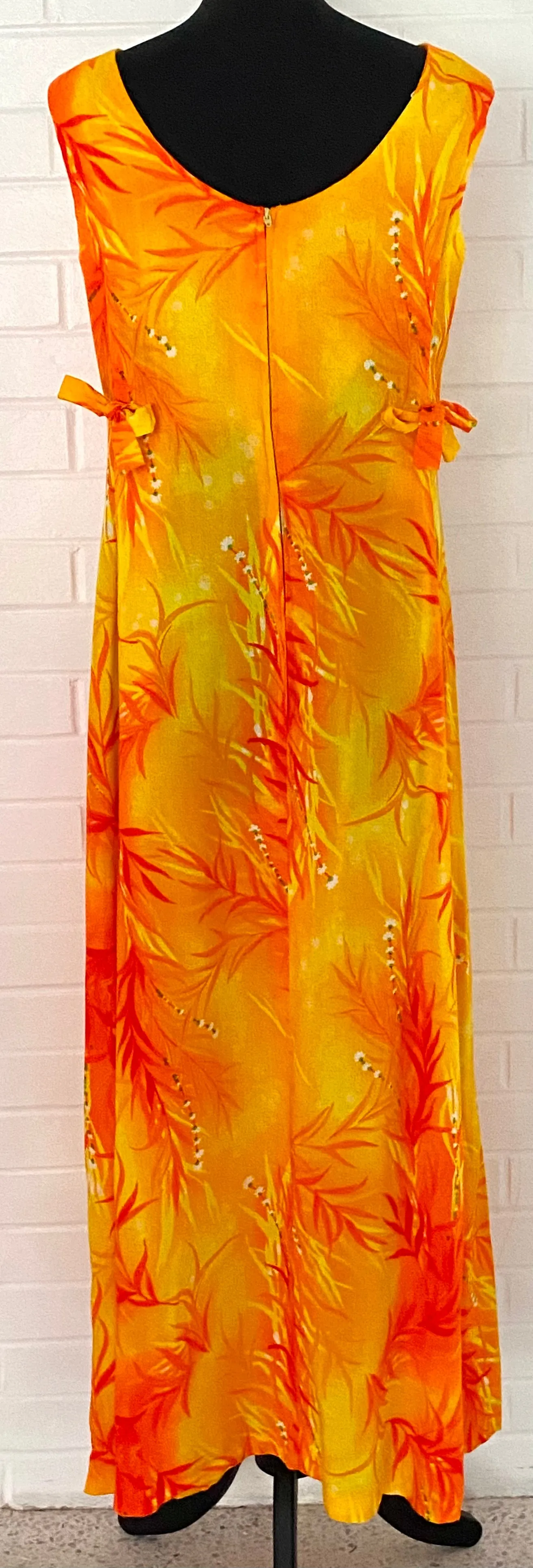 1960s PRS Closet Honolulu, Hawaii Maxi Dress