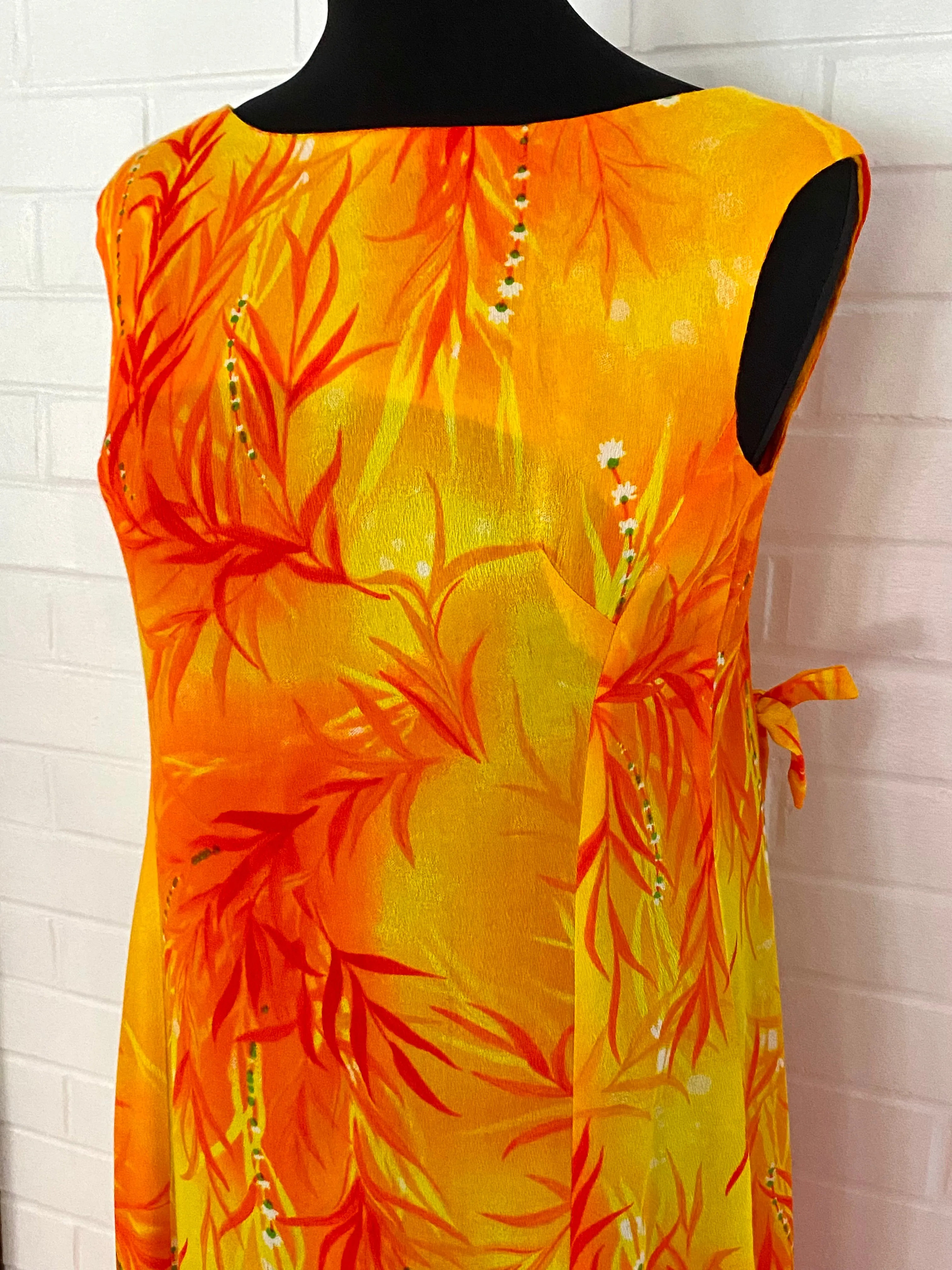 1960s PRS Closet Honolulu, Hawaii Maxi Dress