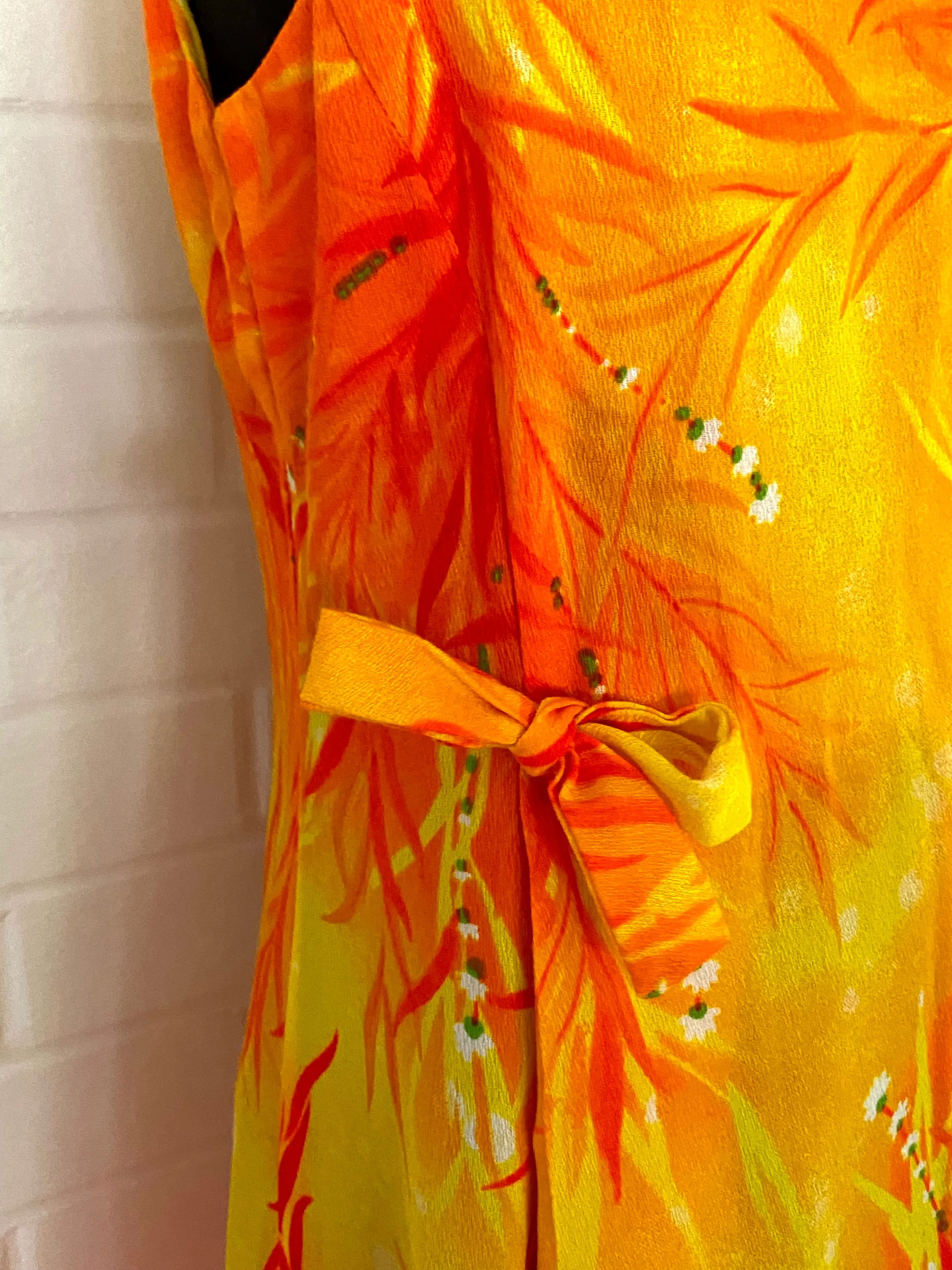 1960s PRS Closet Honolulu, Hawaii Maxi Dress