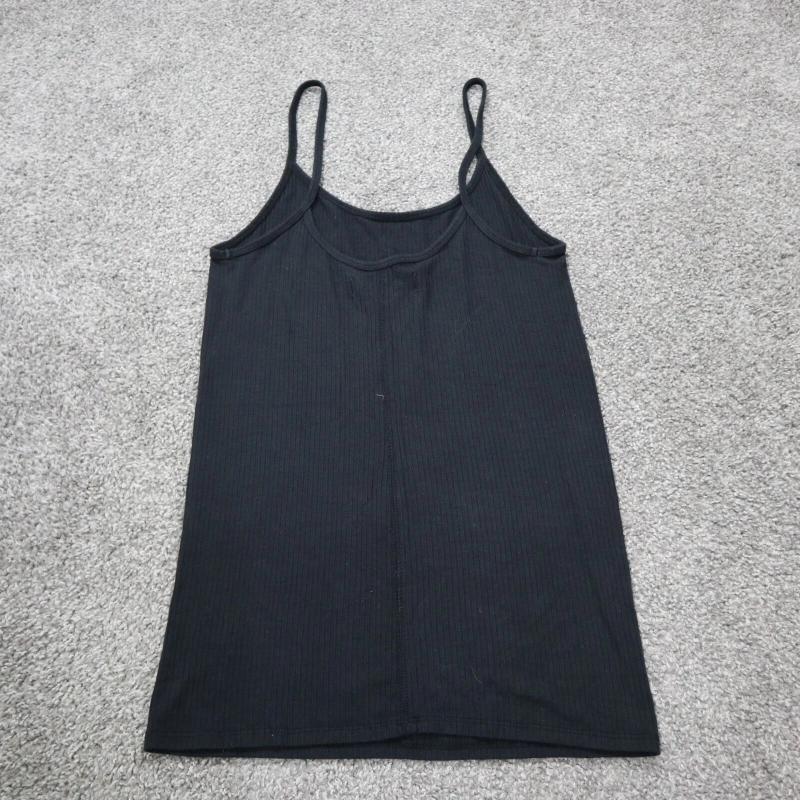 Abercrombie & Fitch Womens Cami Tank Top Sleeveless Adjustable Strap Black M