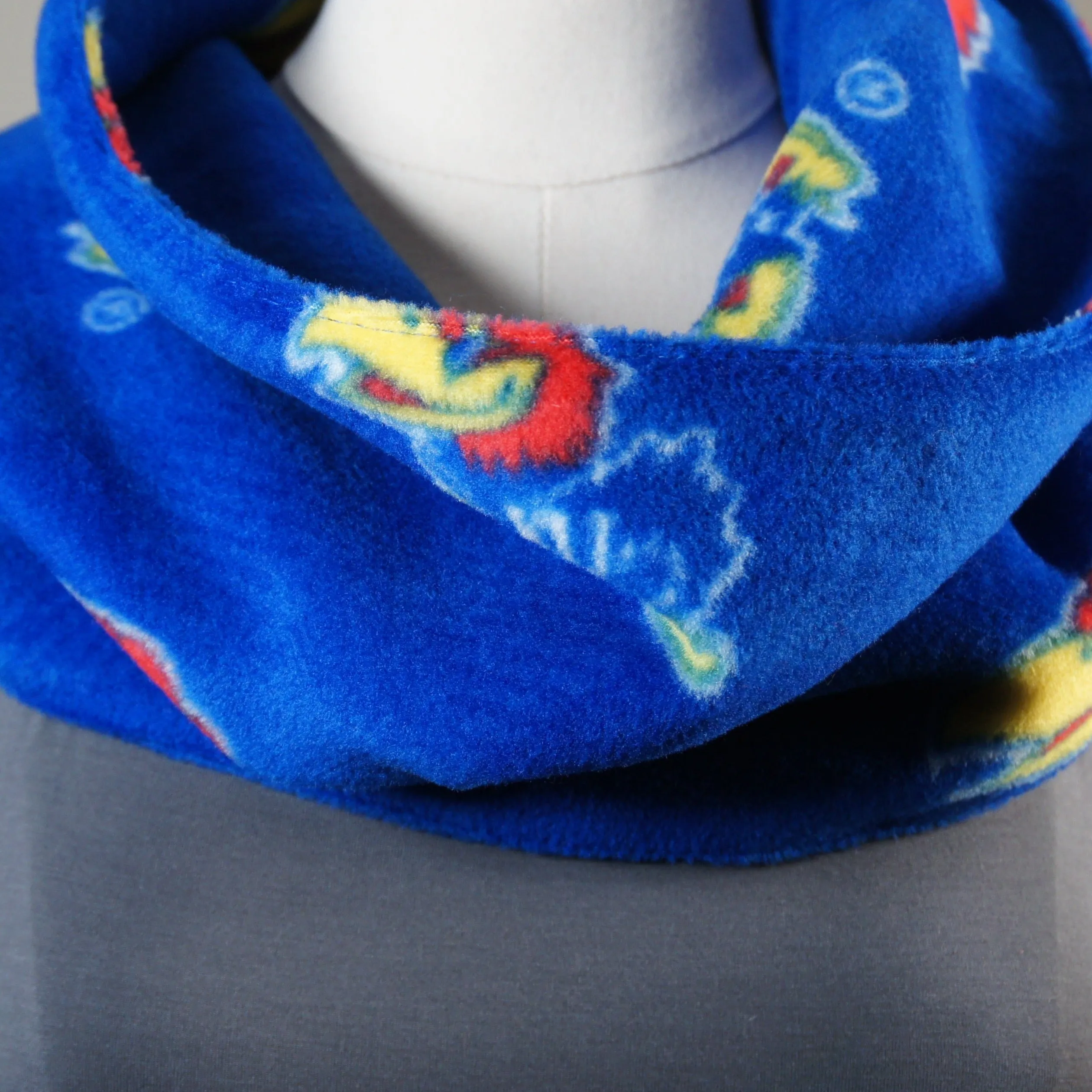 Accessories - Scarves - Cowl - NCAA - University of Kansas-KU - Jayhawks