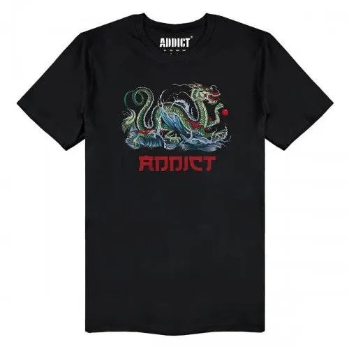 Addict Unisex Adult Azure Ink T-Shirt