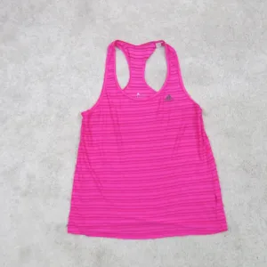 Adidas Climalite Women Activewear Tank Top Racerback Sleeveless Pink Size Medium