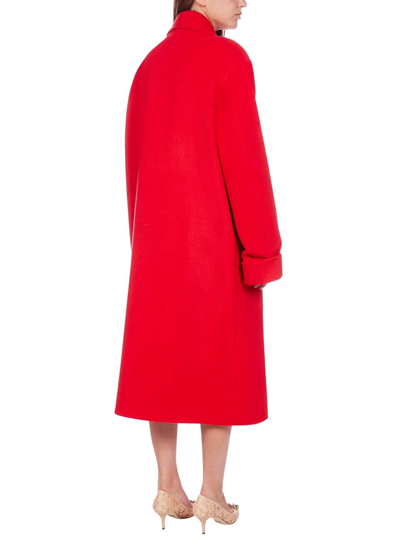 Alessandra Rich Button-Detailed Oversize Coat