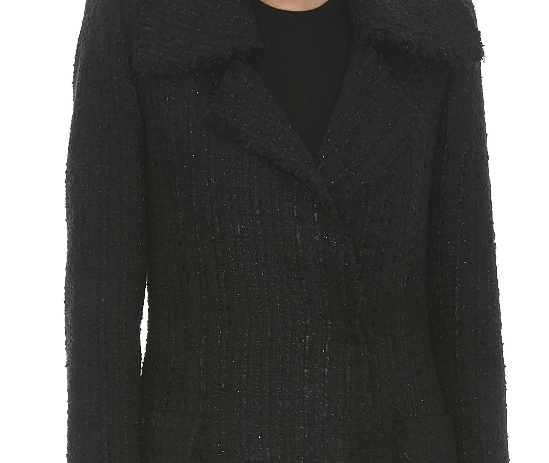 Alexander McQueen Tweed Tailored Long Coat