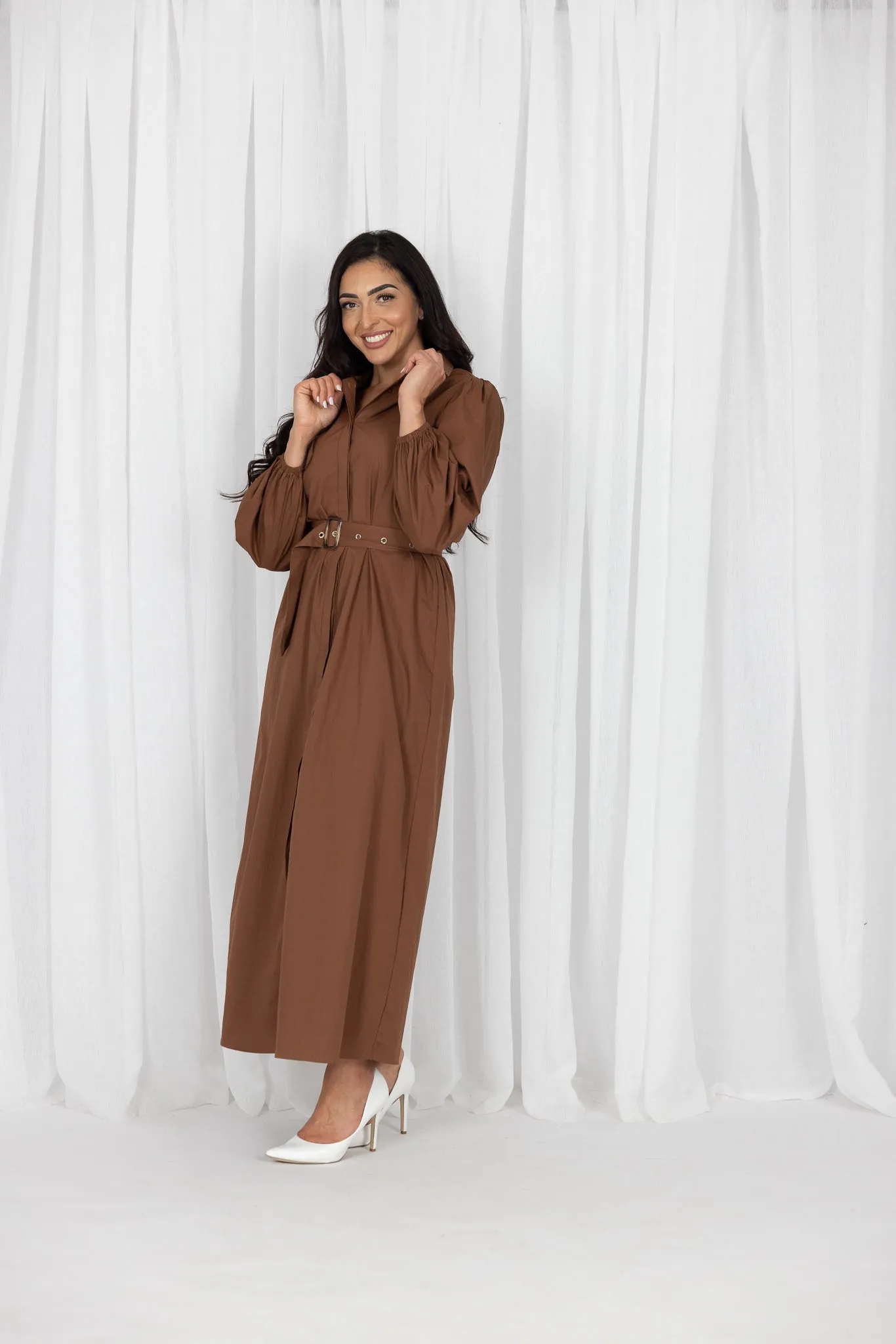 Arlene Button Maxi Dress