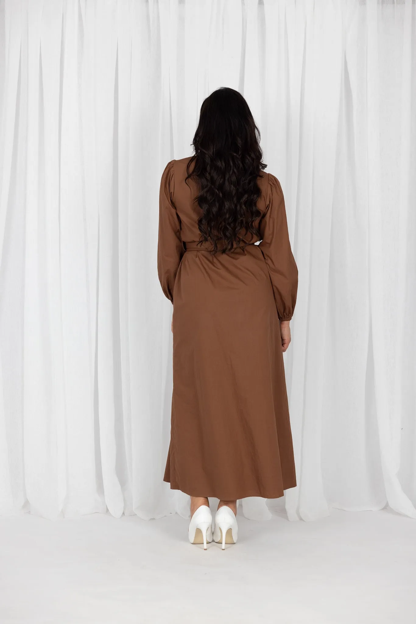 Arlene Button Maxi Dress