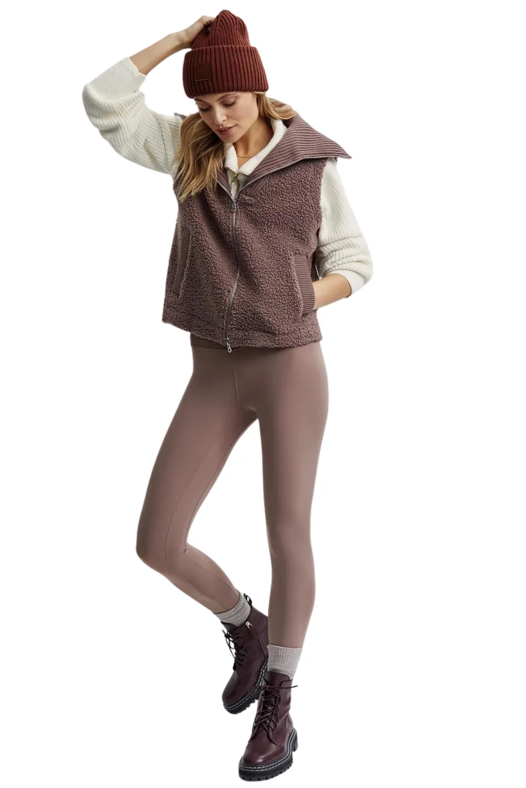 Aspen Gilet Deep Taupe