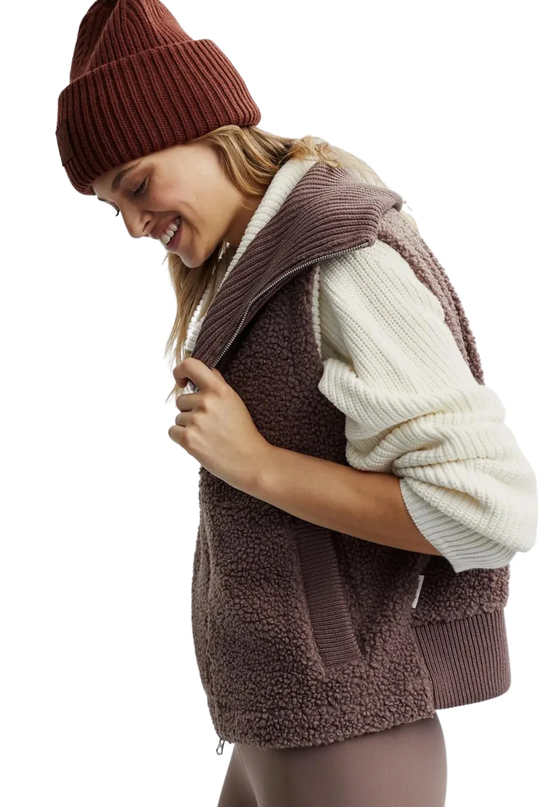 Aspen Gilet Deep Taupe