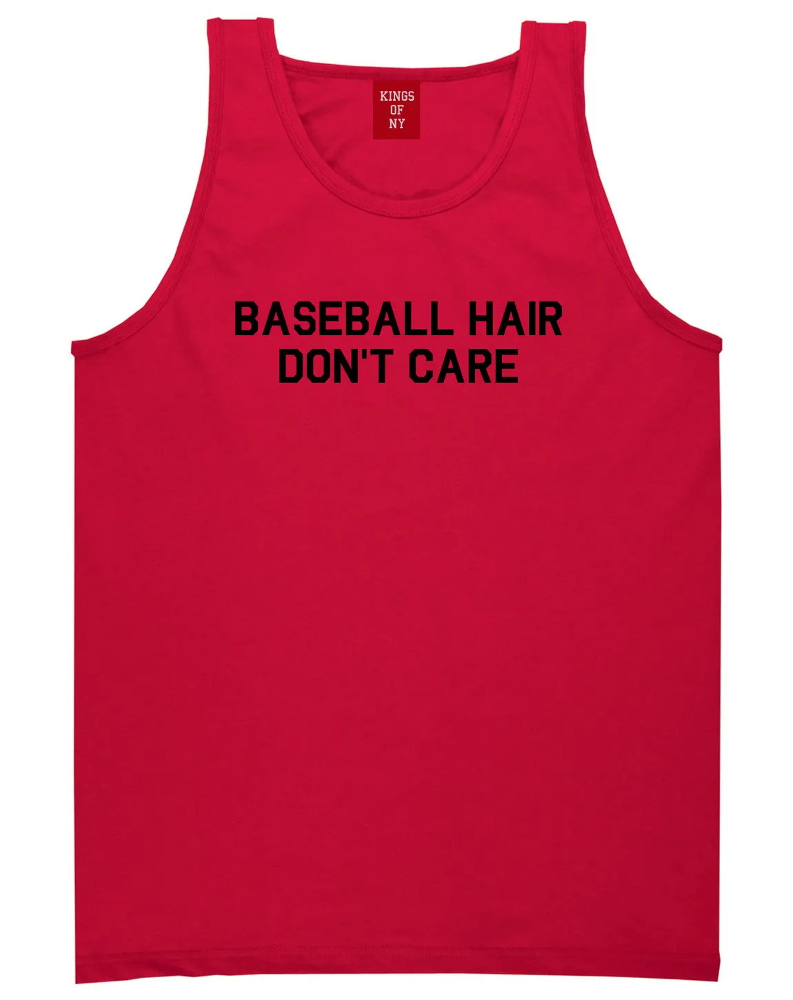 Baseball Hair Dont Care Mens Tank Top Shirt