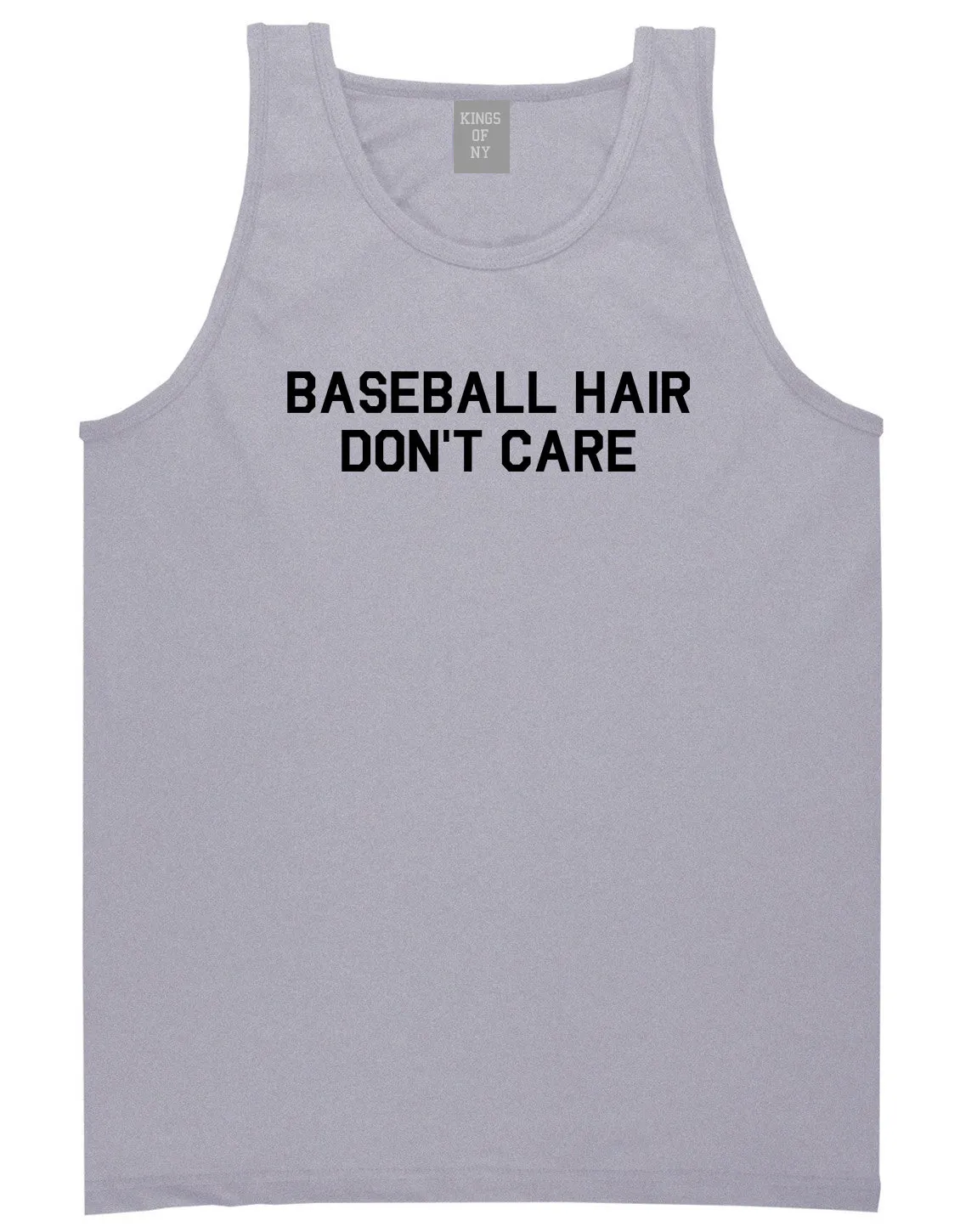 Baseball Hair Dont Care Mens Tank Top Shirt