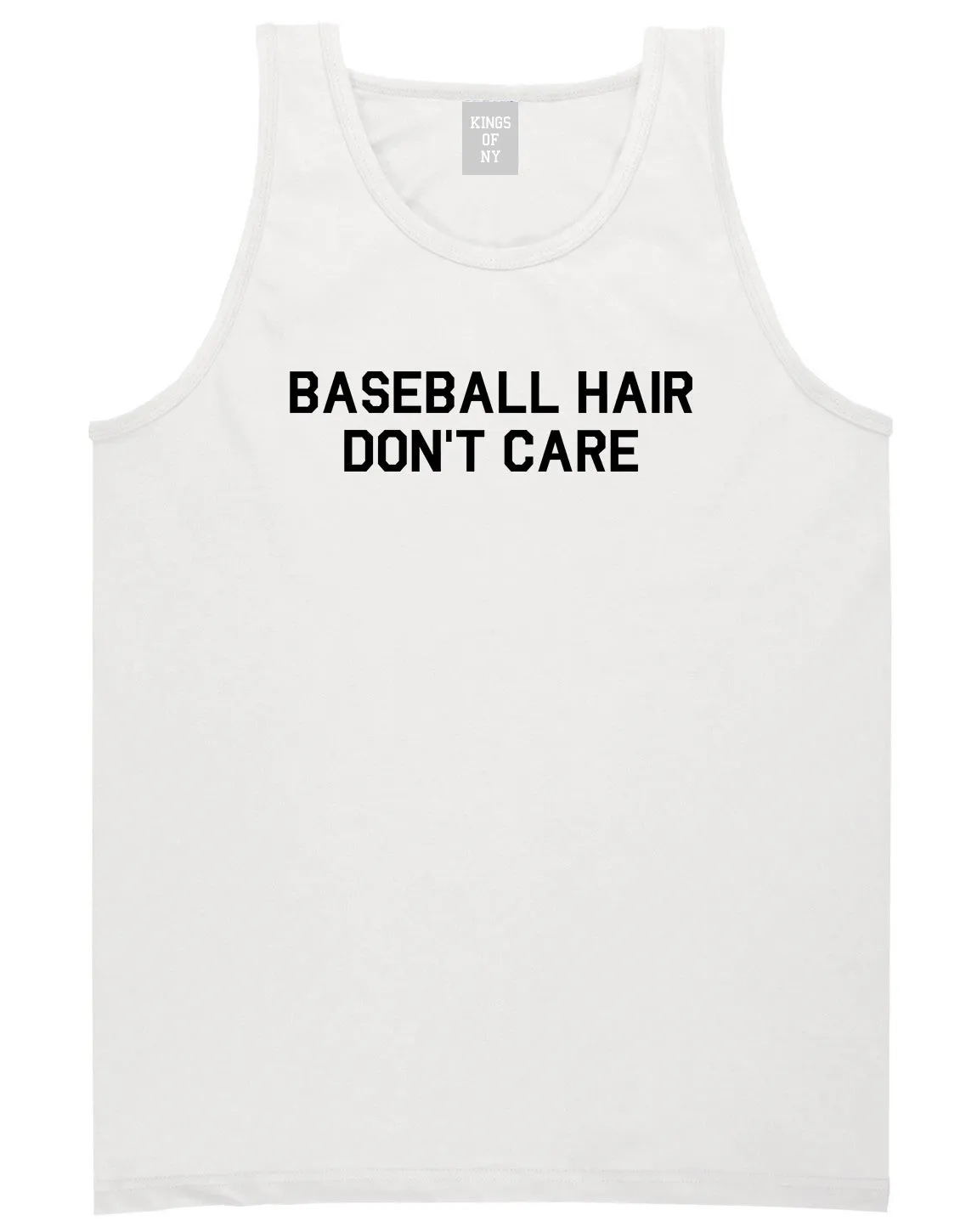 Baseball Hair Dont Care Mens Tank Top Shirt