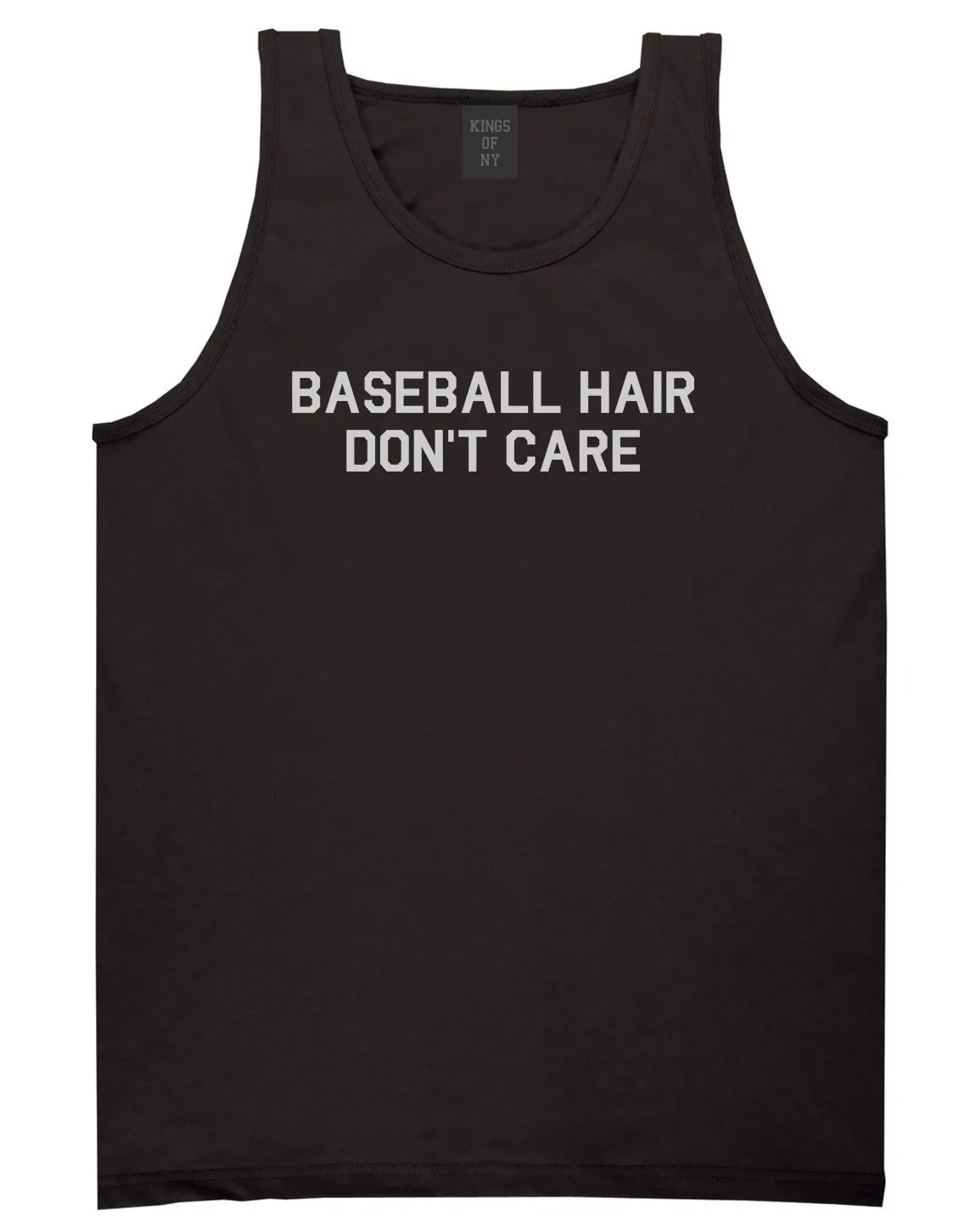 Baseball Hair Dont Care Mens Tank Top Shirt