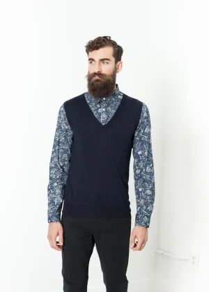 Basic Gilet in Navy Jacket