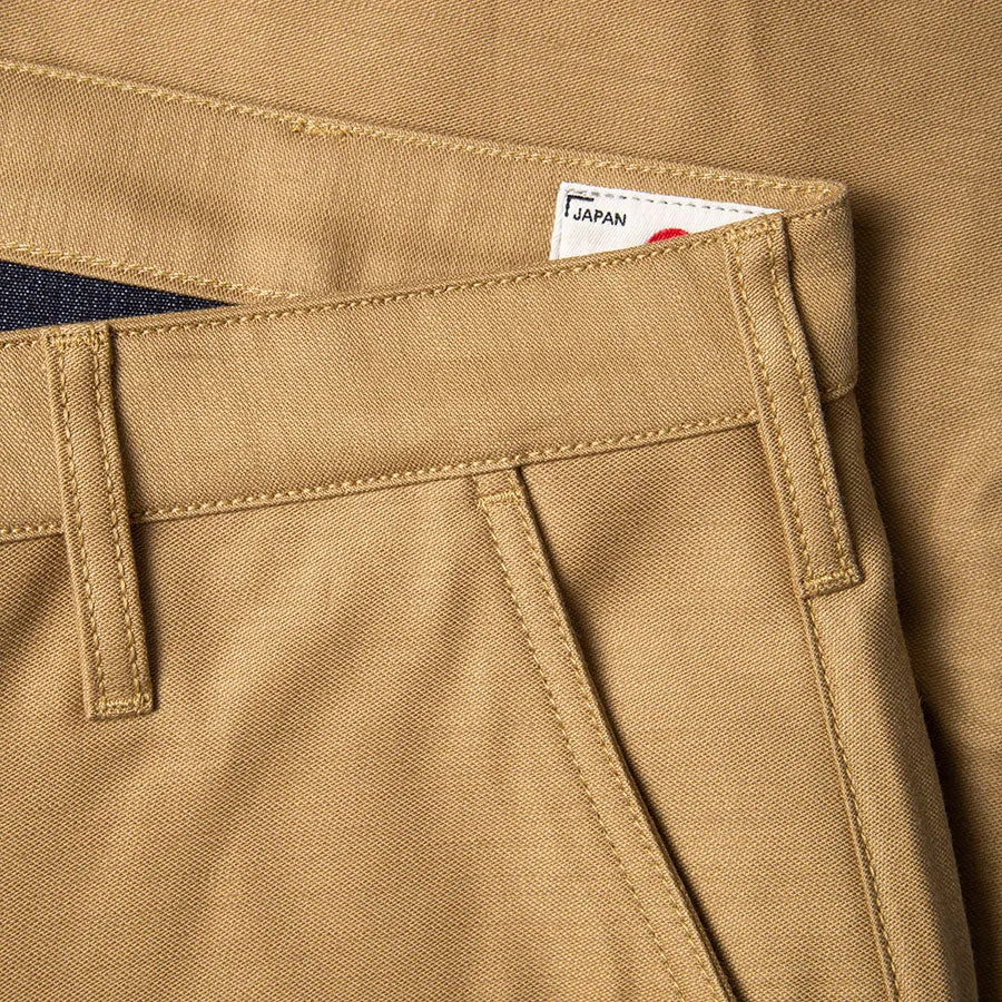 BC-01 TAPERED CHINO 10 oz. golden brown military twill (lot 2023)