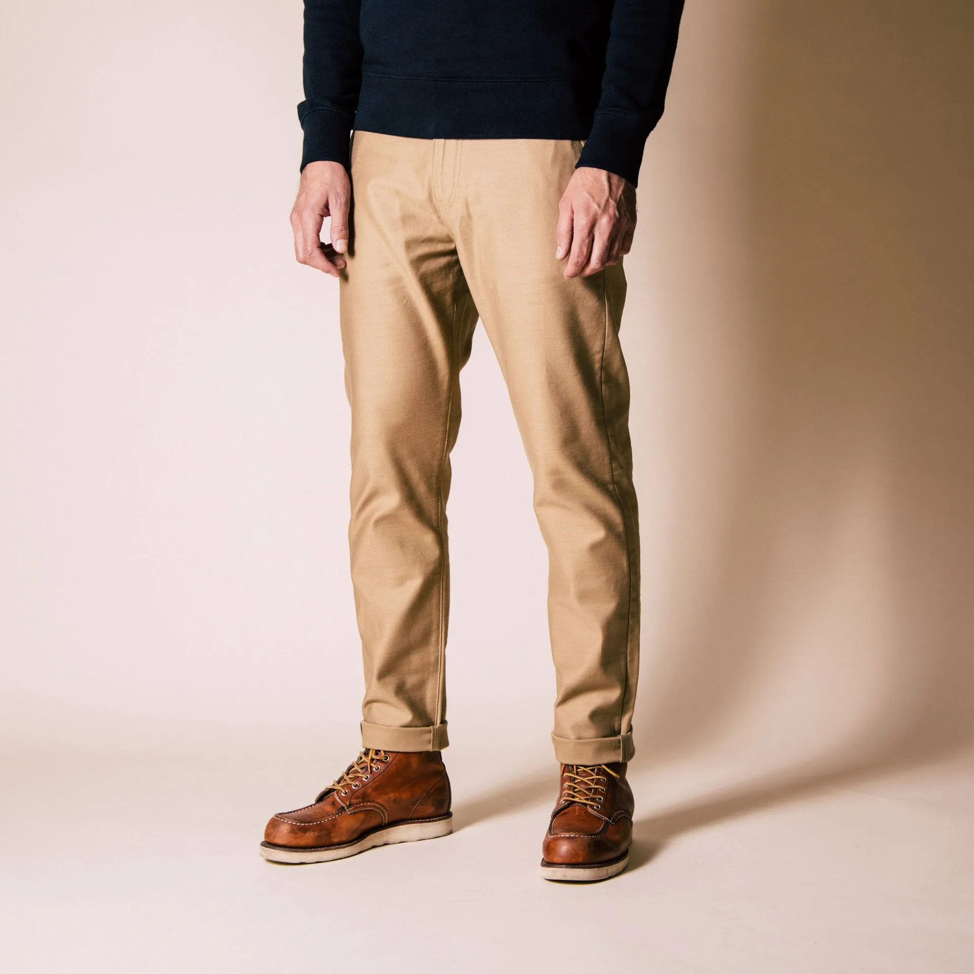 BC-01 TAPERED CHINO 10 oz. golden brown military twill (lot 2023)