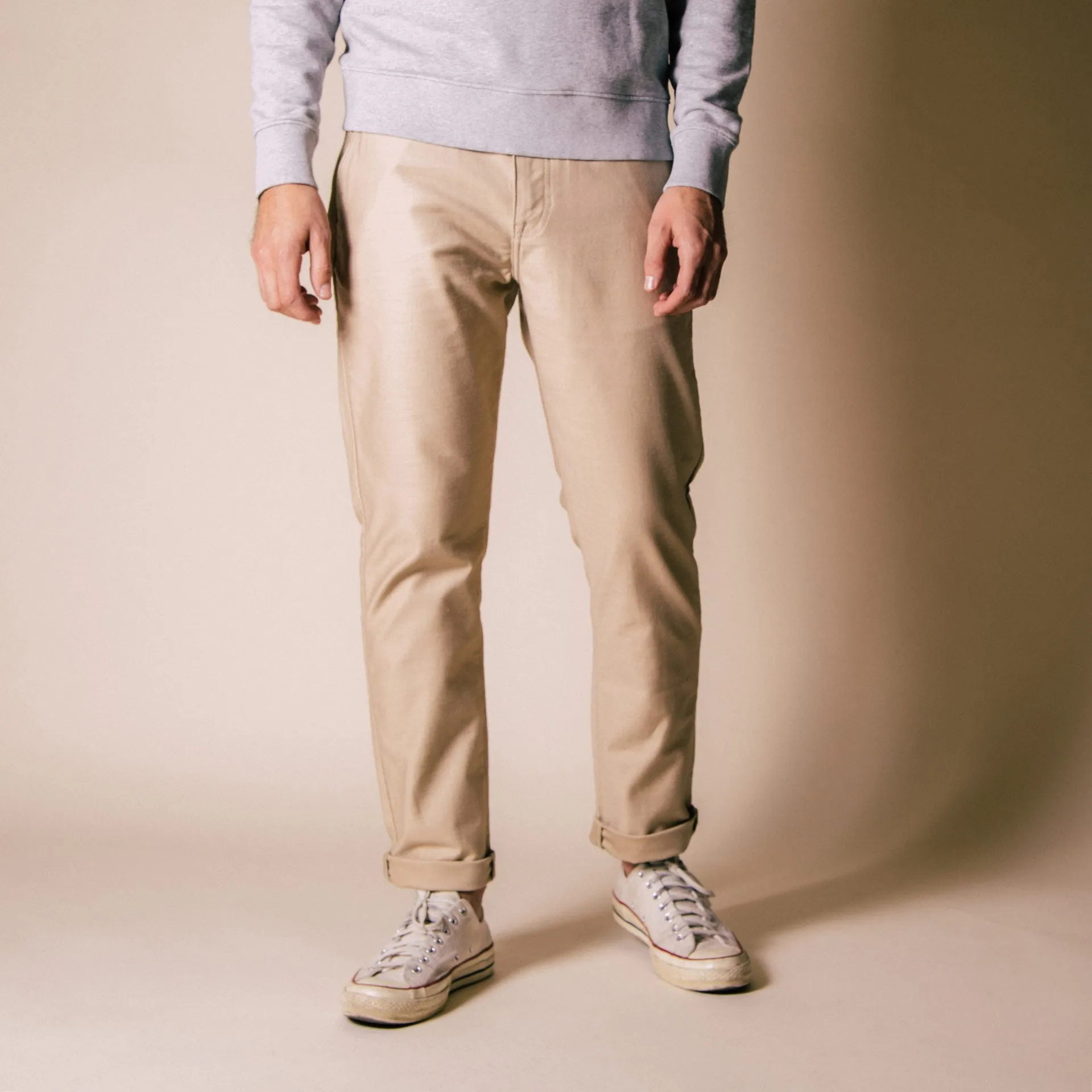 BC-01 TAPERED CHINO 10 oz. sand military twill (lot 2023)