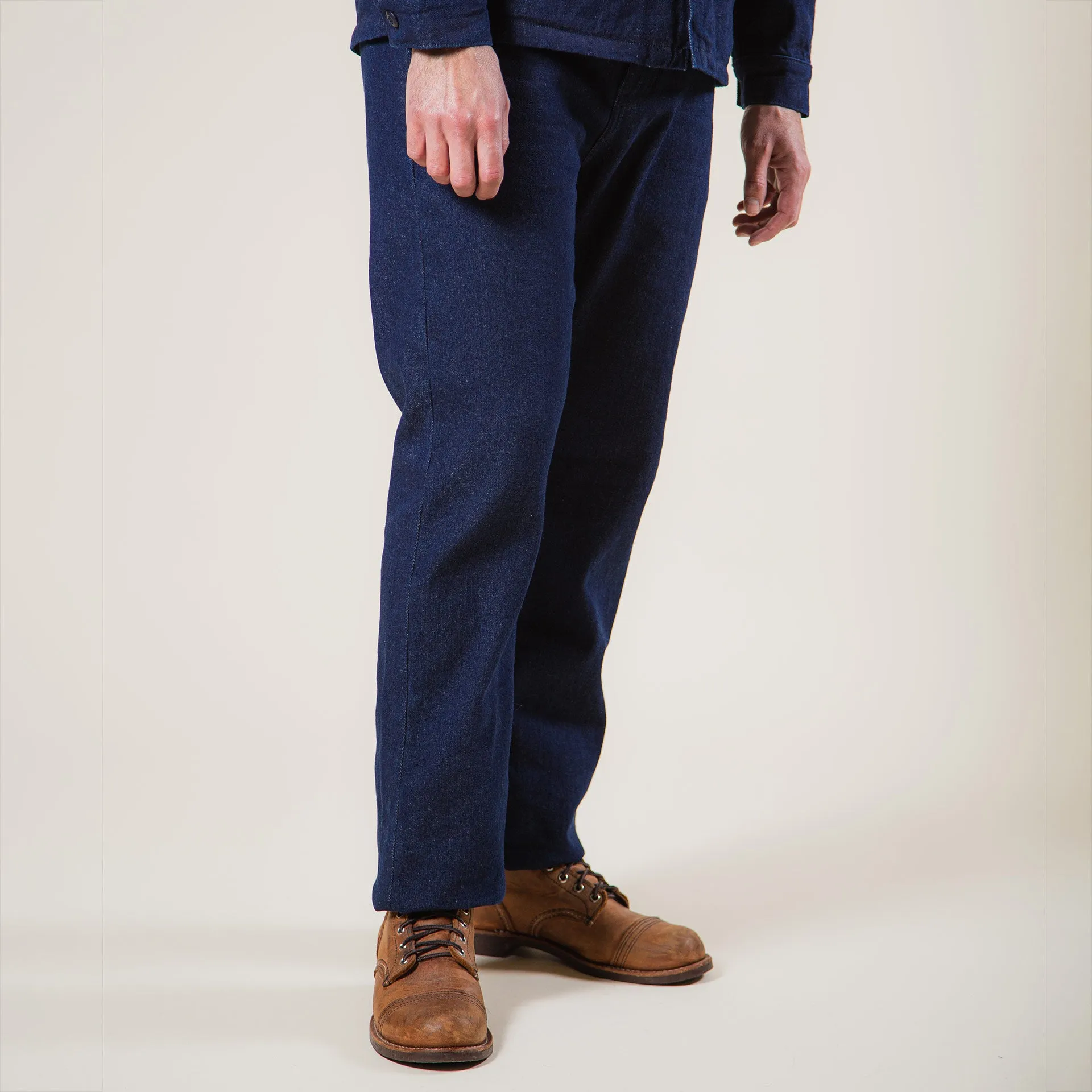 BC-03 STRAIGHT CHINO 13.75 oz. brushed denim