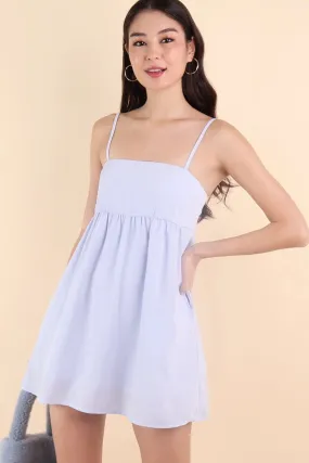 BELLUNA BABYDOLL DRESS IN PERIWINKLE