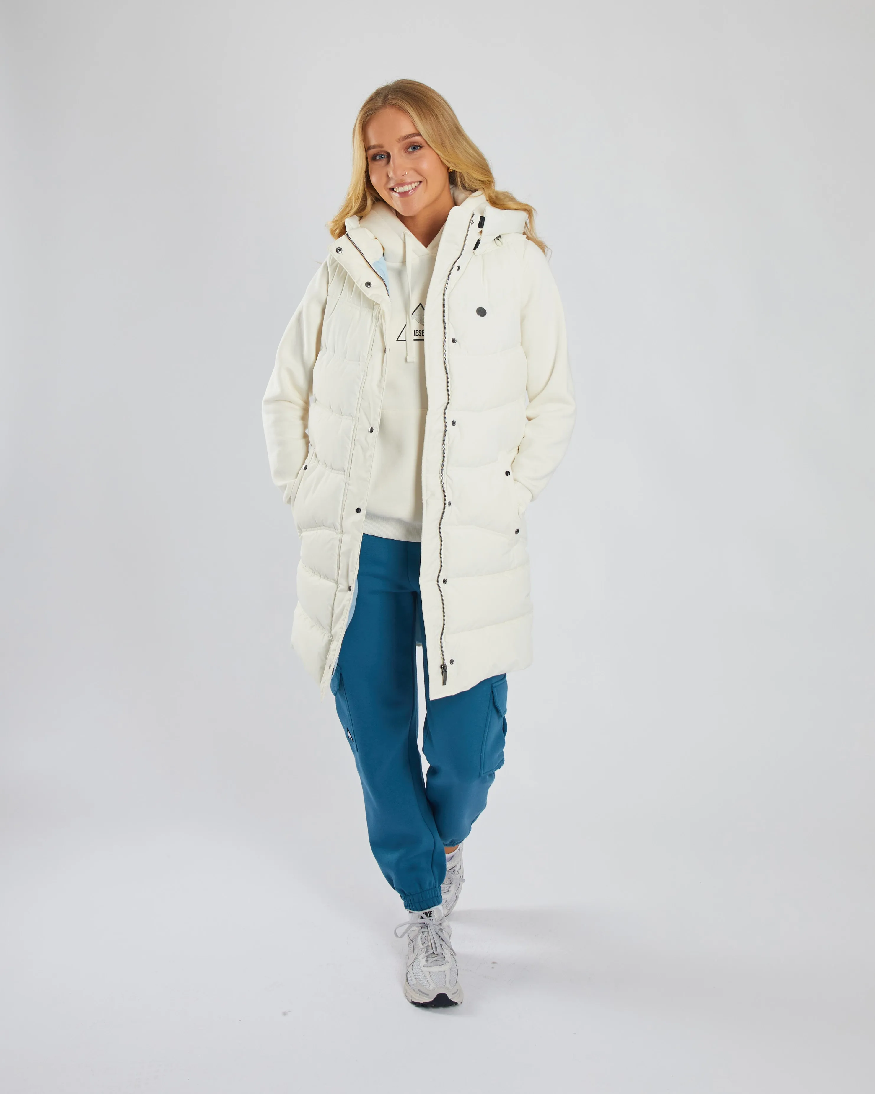 Bena Gilet Powder White