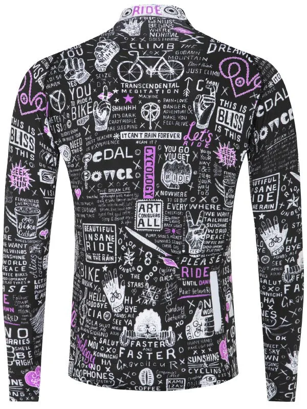 Bike Graffiti Men's Summer Long Sleeve Jersey