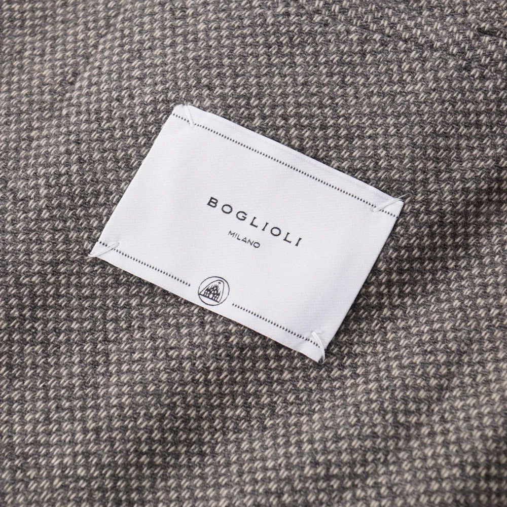 Boglioli Cashmere Sport Coat in Light Gray Woven