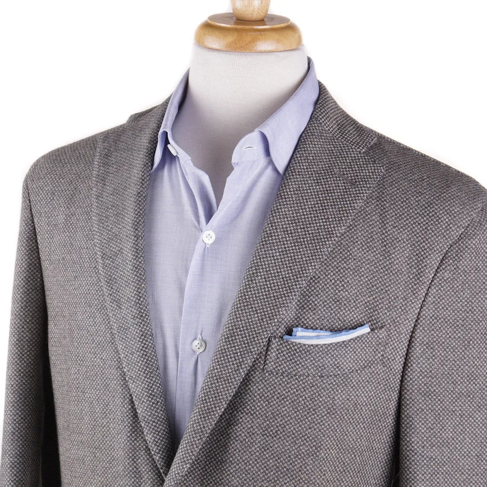 Boglioli Cashmere Sport Coat in Light Gray Woven