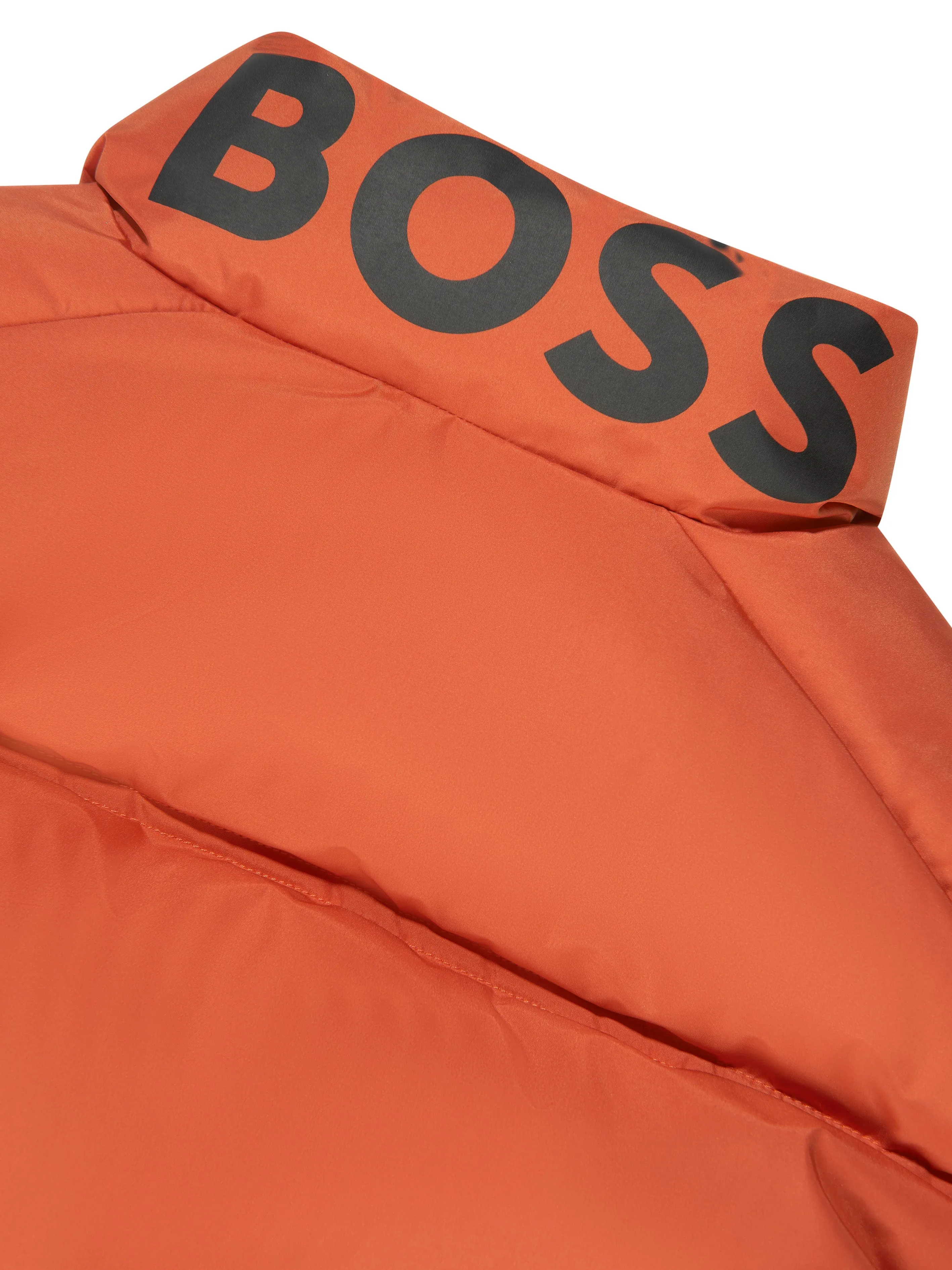 BOSS Boys Puffer Gilet in Orange