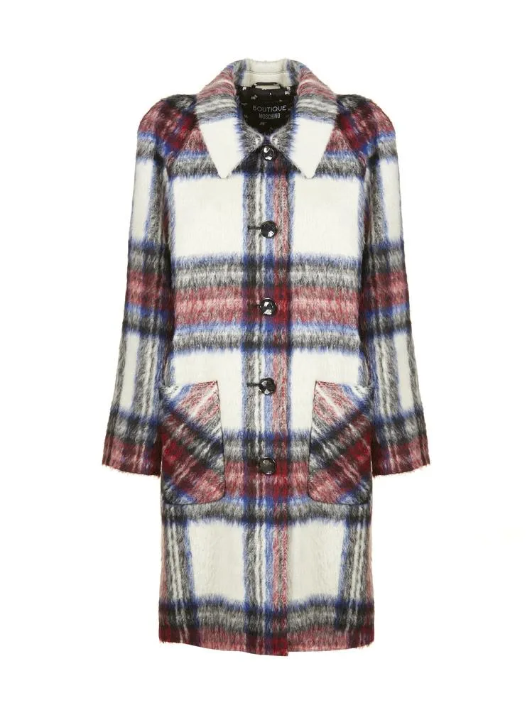 Boutique Moschino Checked Coat