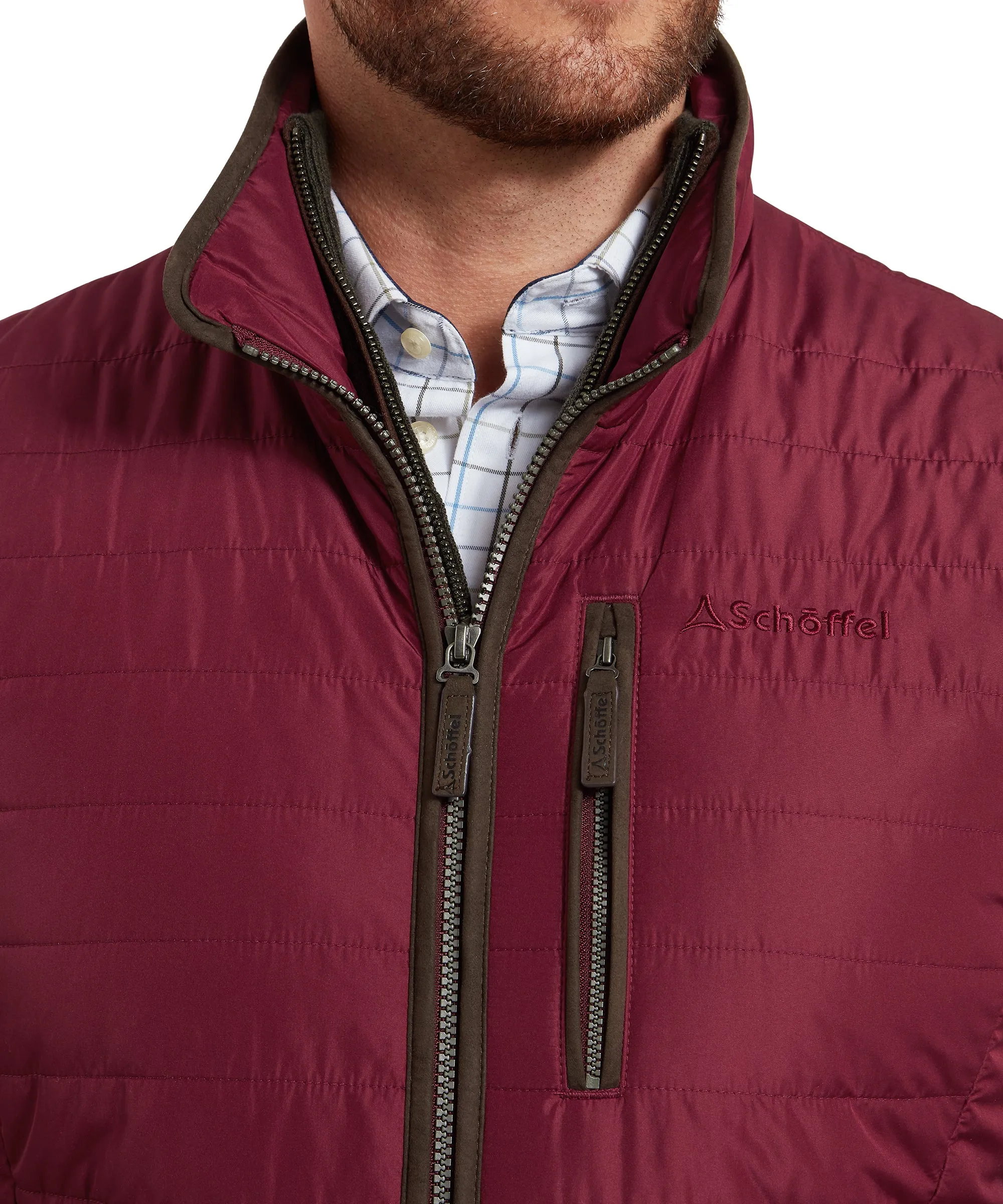 Brora Gilet - Bordeaux