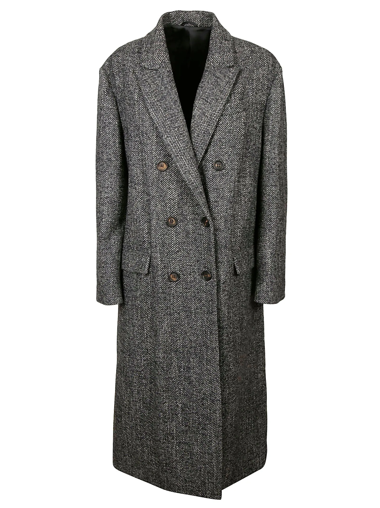 Brunello Cucinelli Double-Breasted Tailored Coat