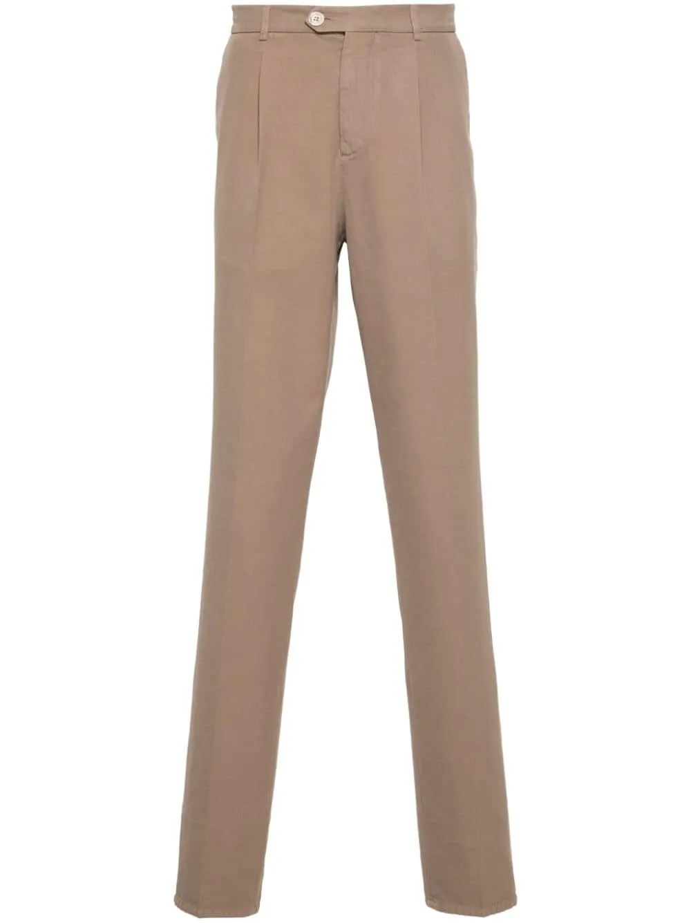 BRUNELLO CUCINELLI Earth Brown Cotton Chino Trousers