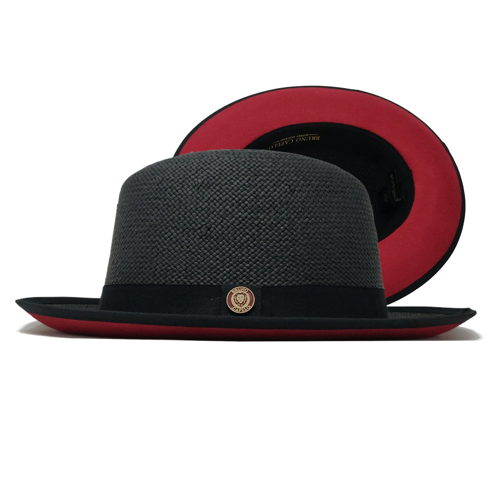 Bruno Capelo Empire Straw Red Bottom Fedora