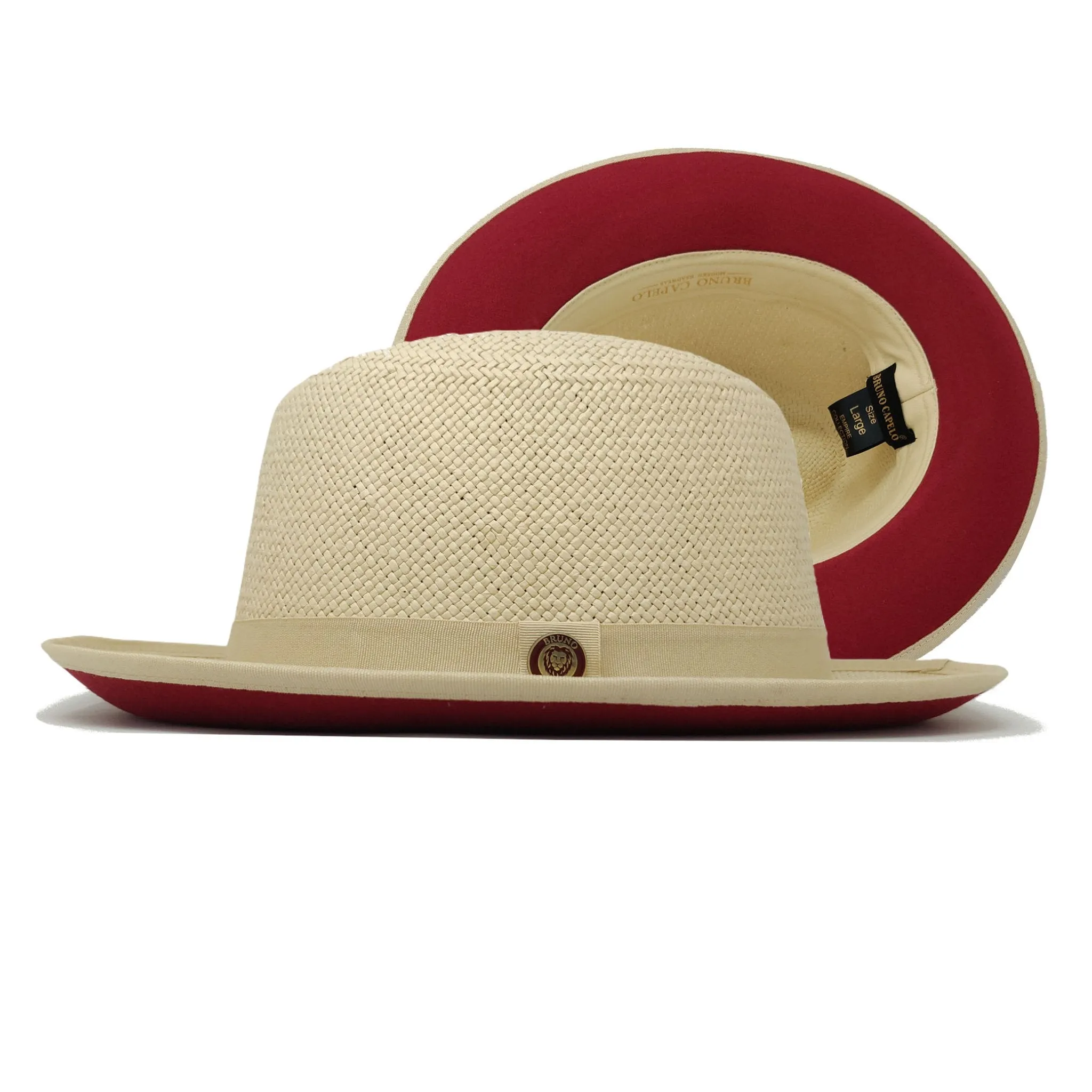 Bruno Capelo Empire Straw Red Bottom Fedora