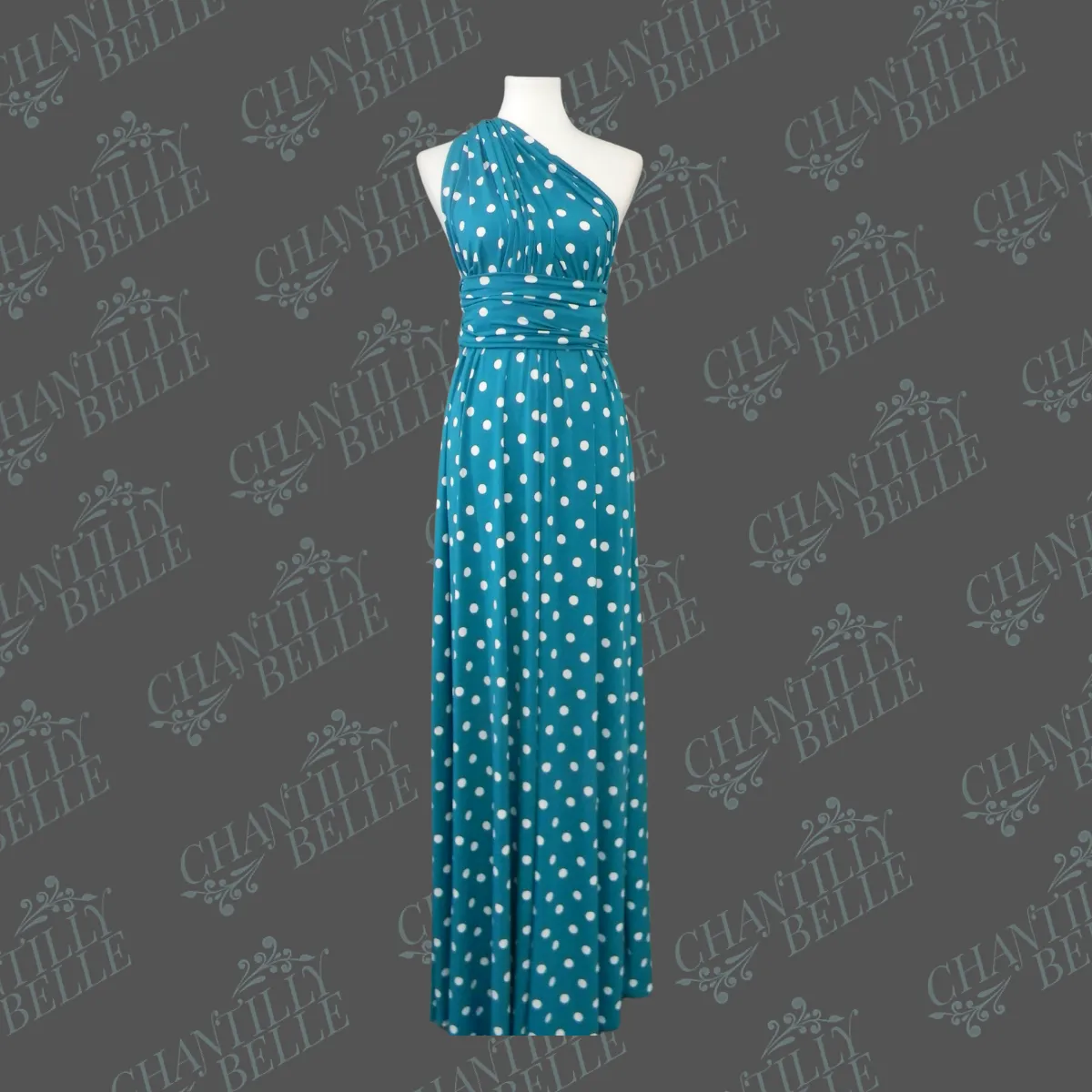 Calista Maxi Teal Polka