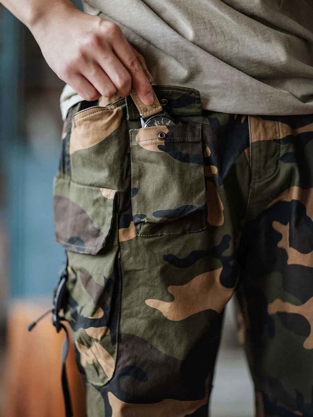 CAMO CARGO PANTS