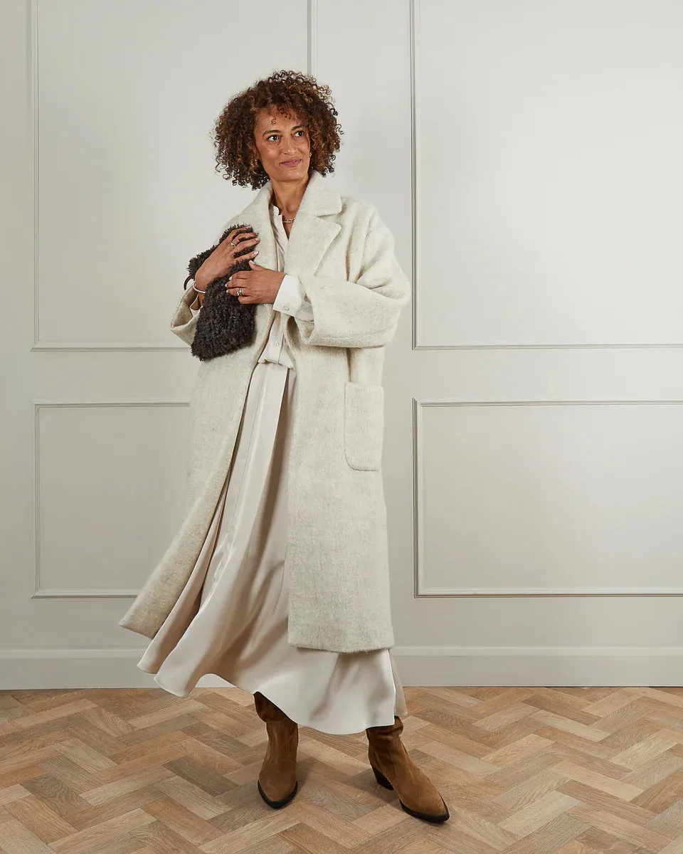 CHALK SIENNA COAT | LIGHT BEIGE