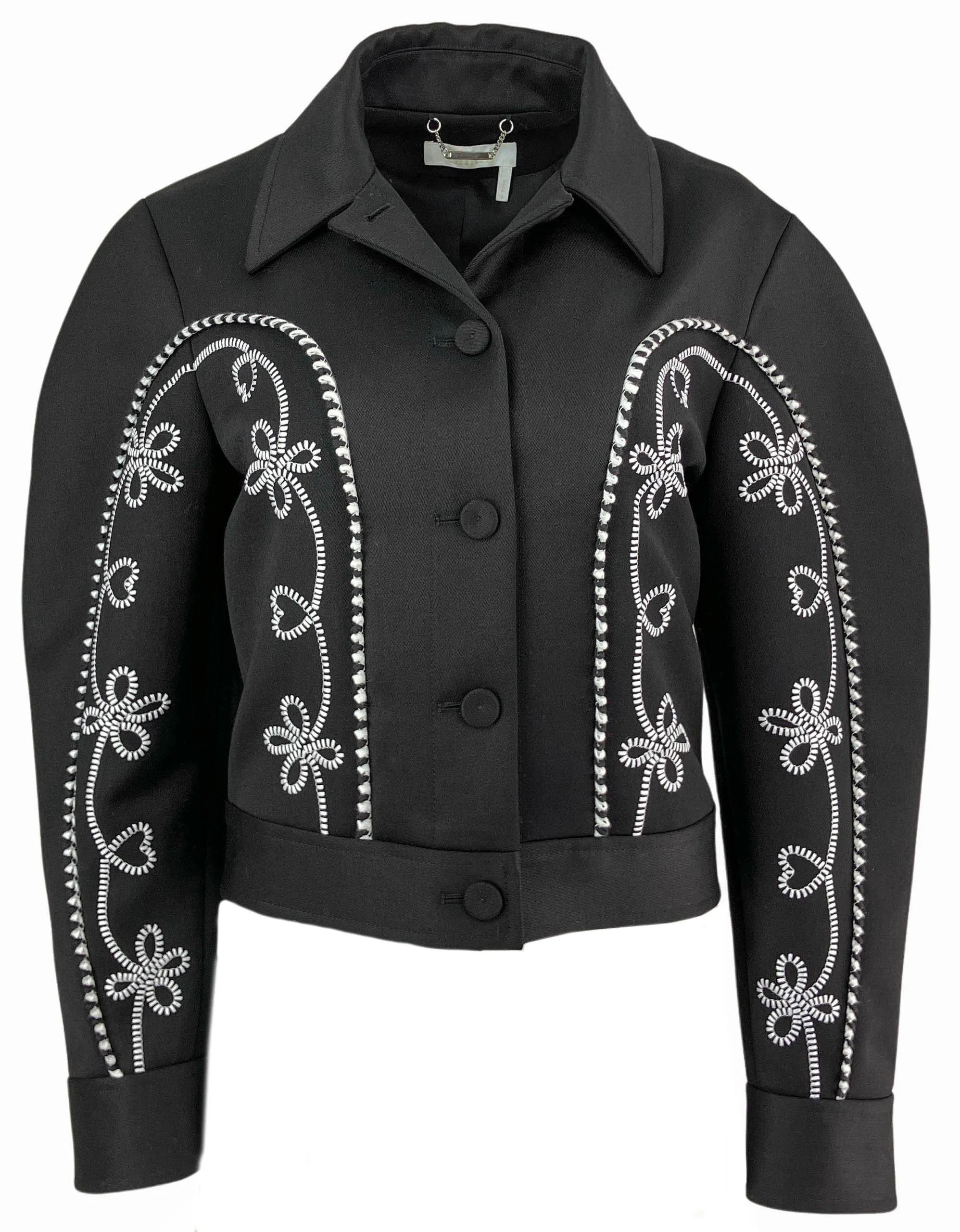 Chloé Embroidered Jacket in Black