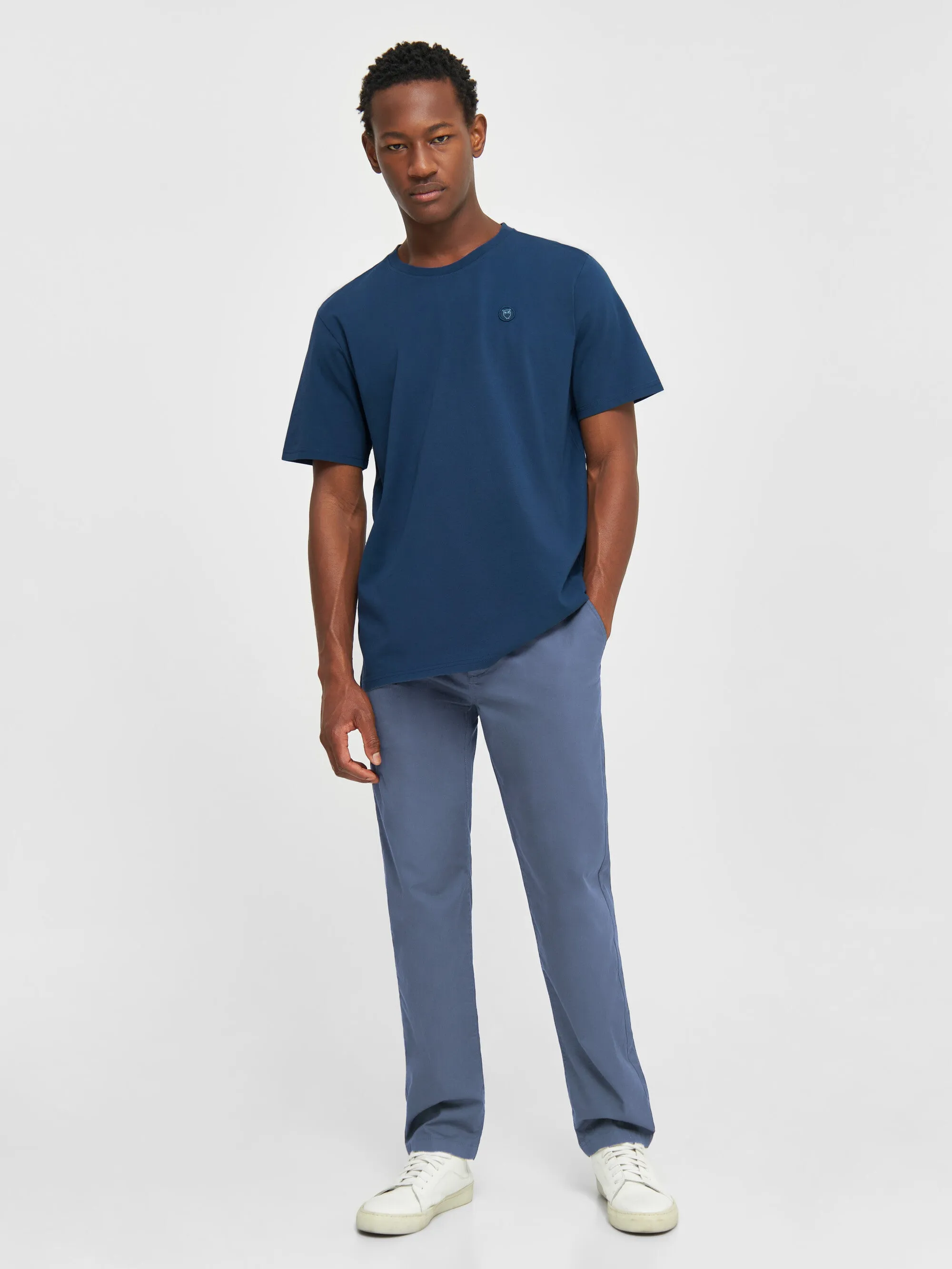 CHUCK regular chino poplin pant - Vintage Indigo