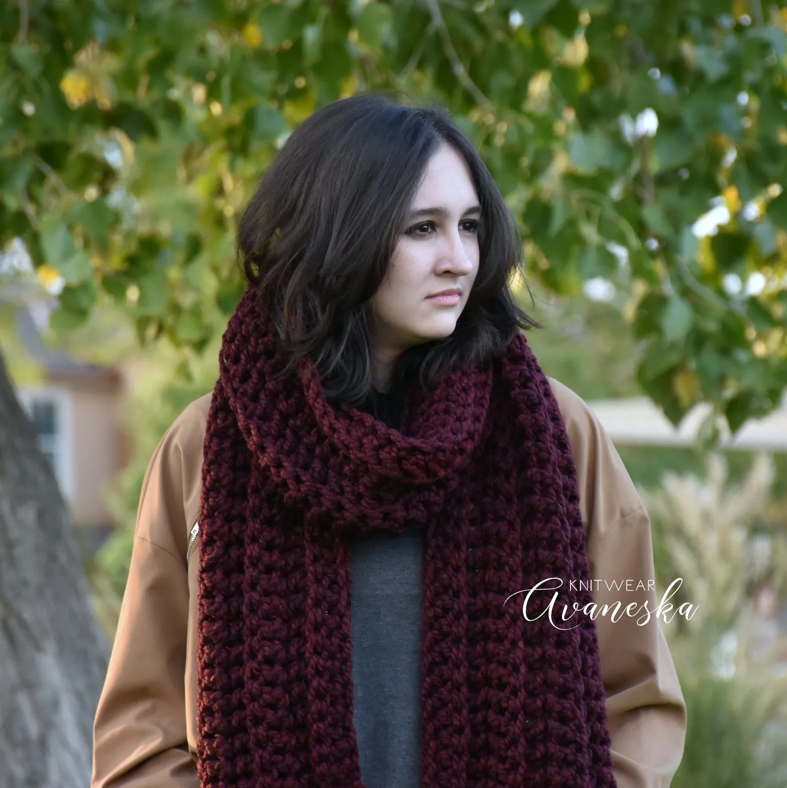 Chunky Classic Long Fringed Scarf | THE ASPEN