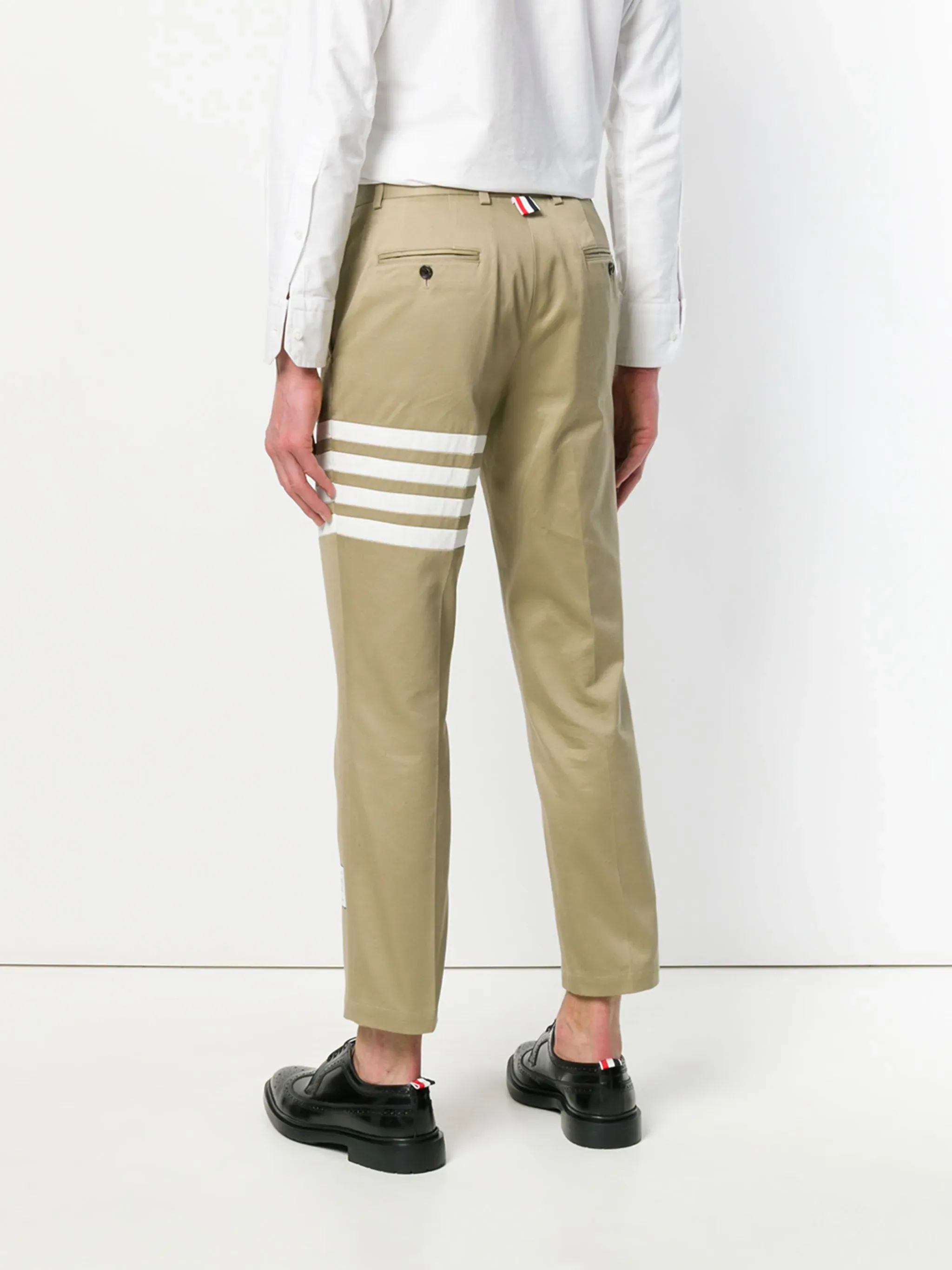 Cotton Twill 4-Bar Chino Trousers