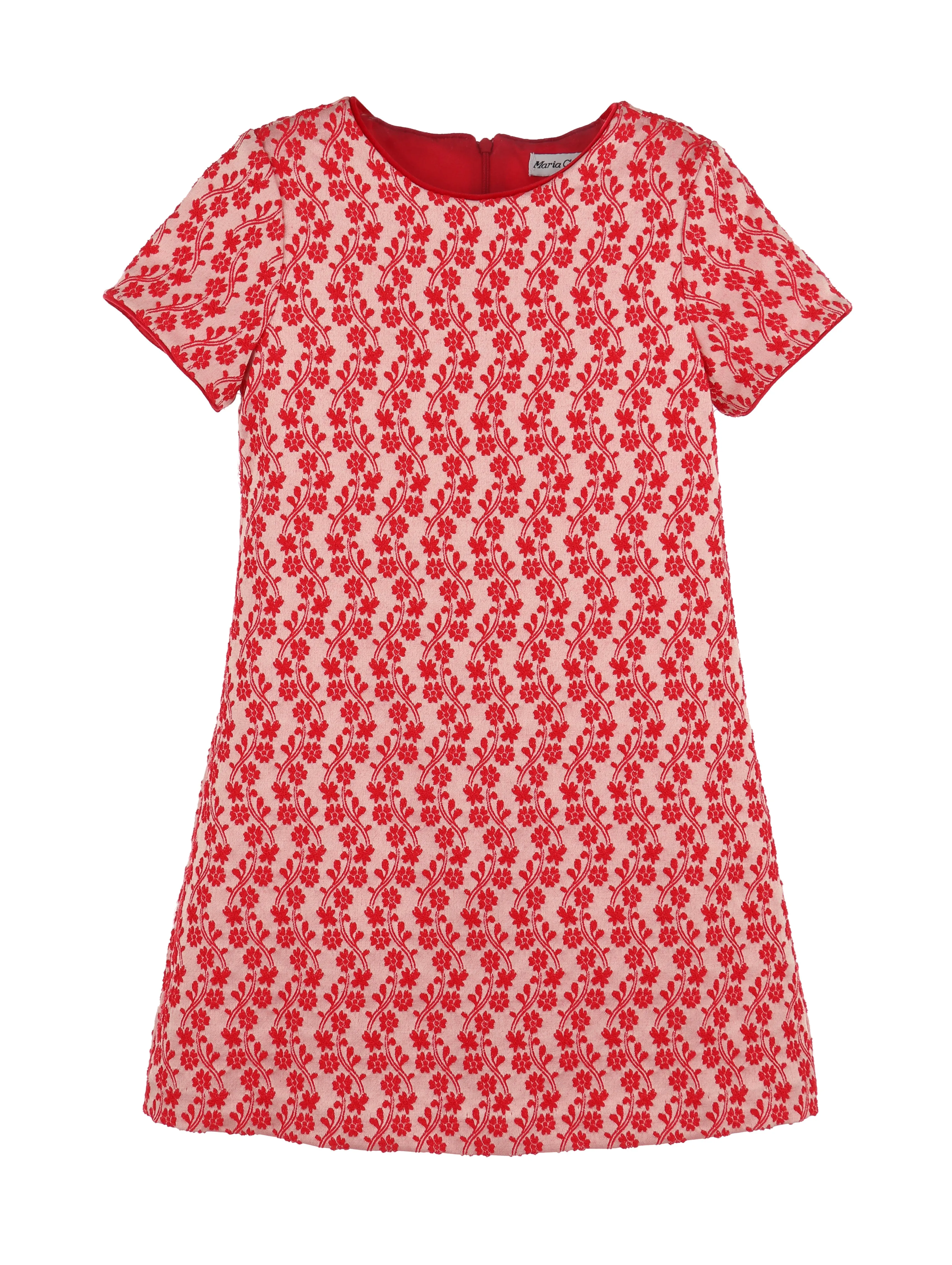 Crimson Floral Shift, Red