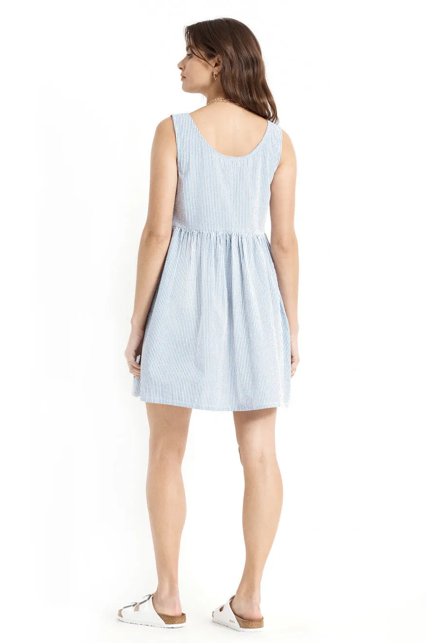 Crowley Dress - Slate Blue