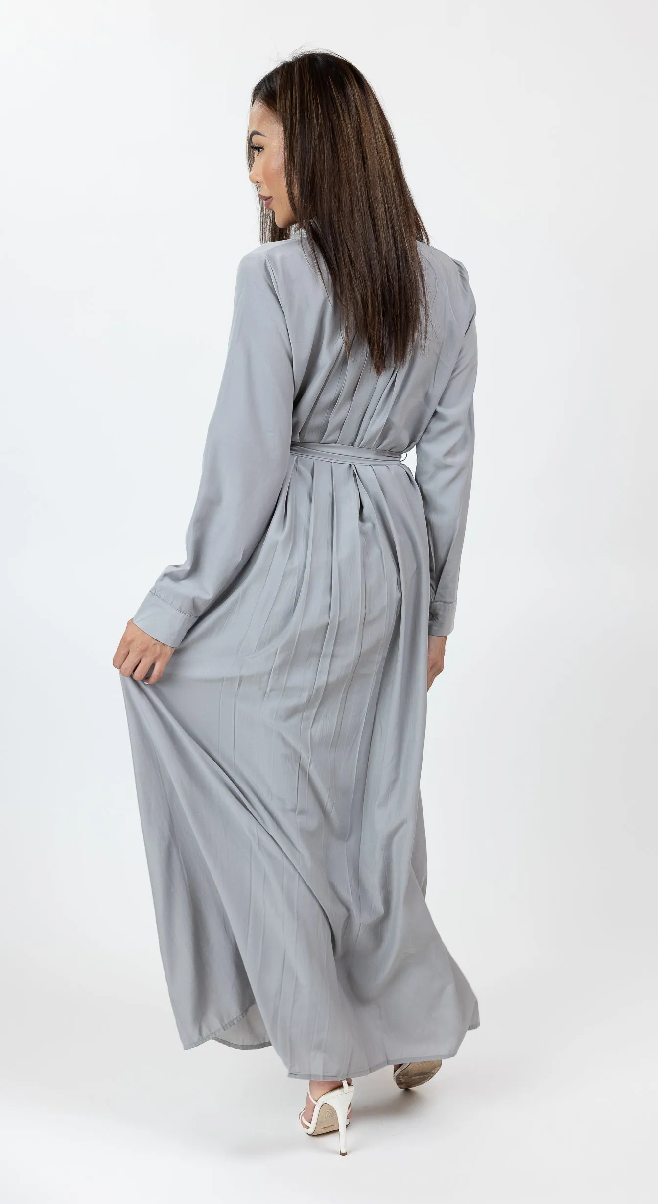 Dara Pleated Shirt Dress