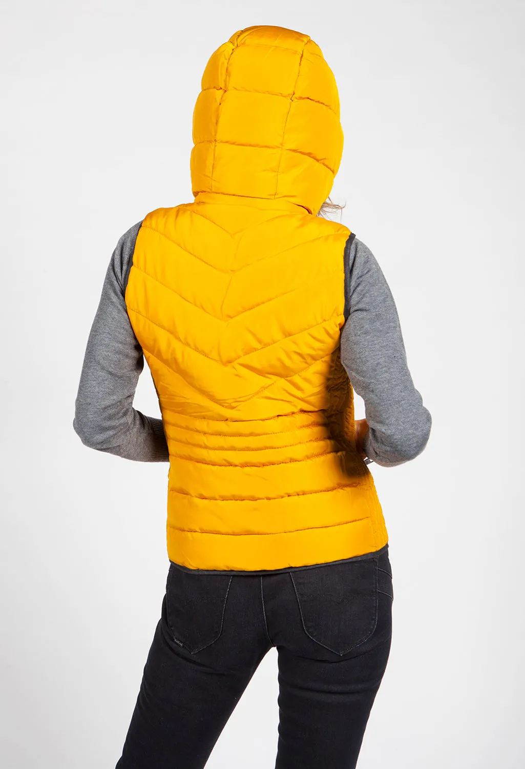 Deep Yellow Hooded Gilet