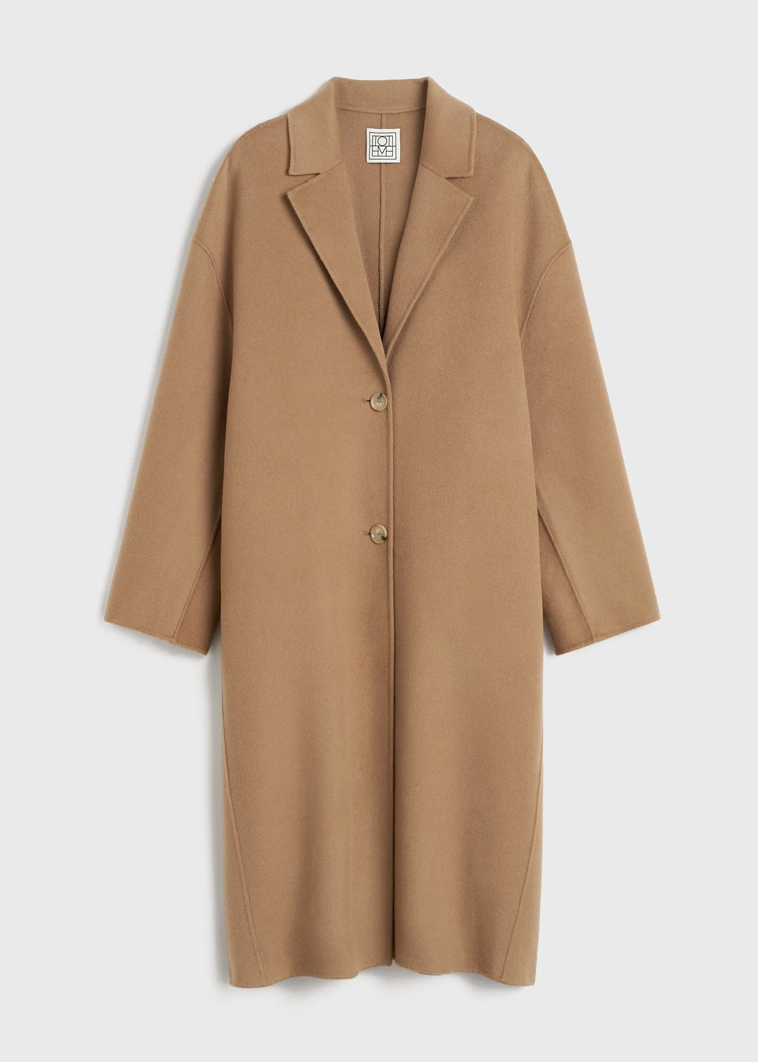 Doublé cocoon coat camel