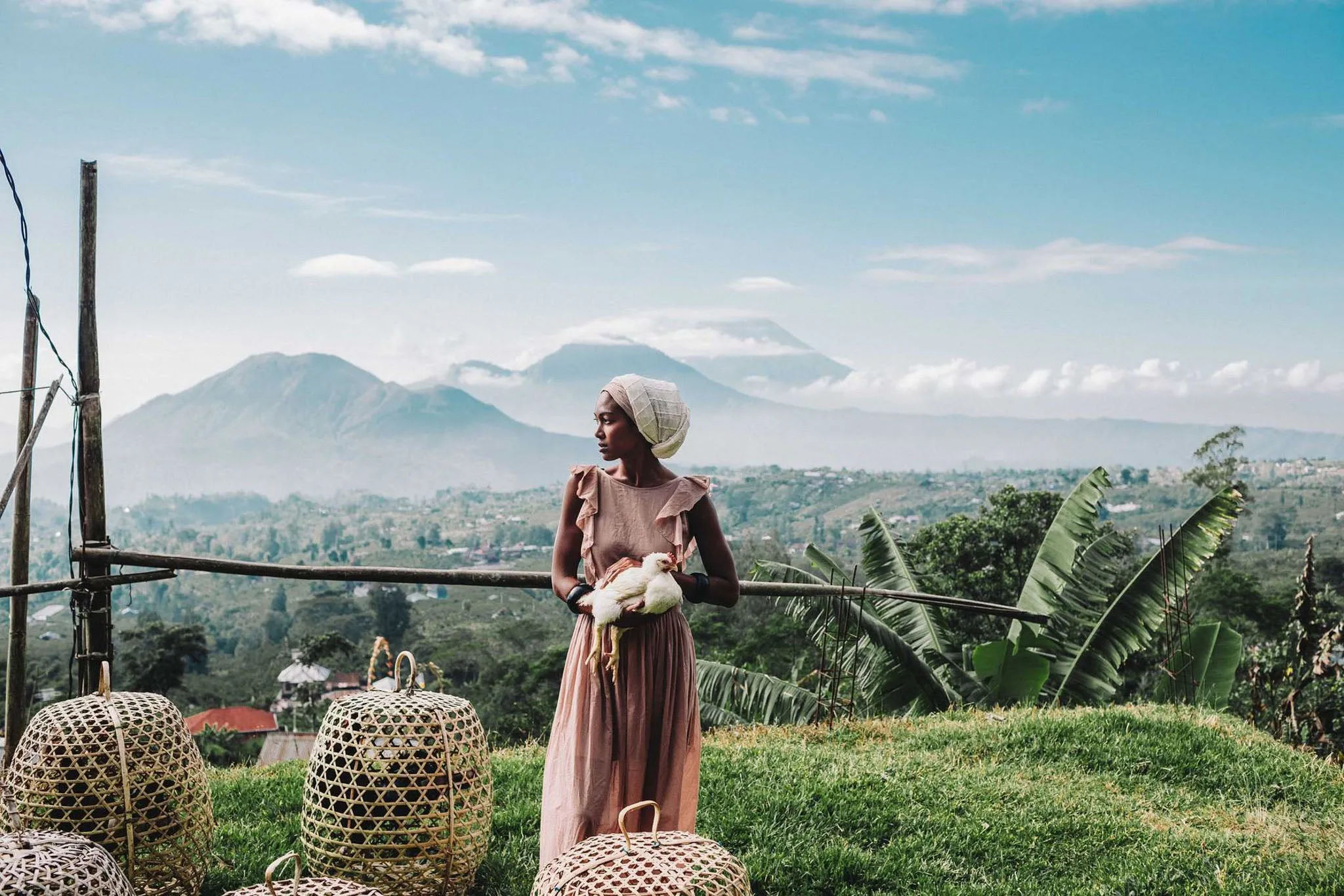 Dusty Pink Boho Bridesmaid Dress