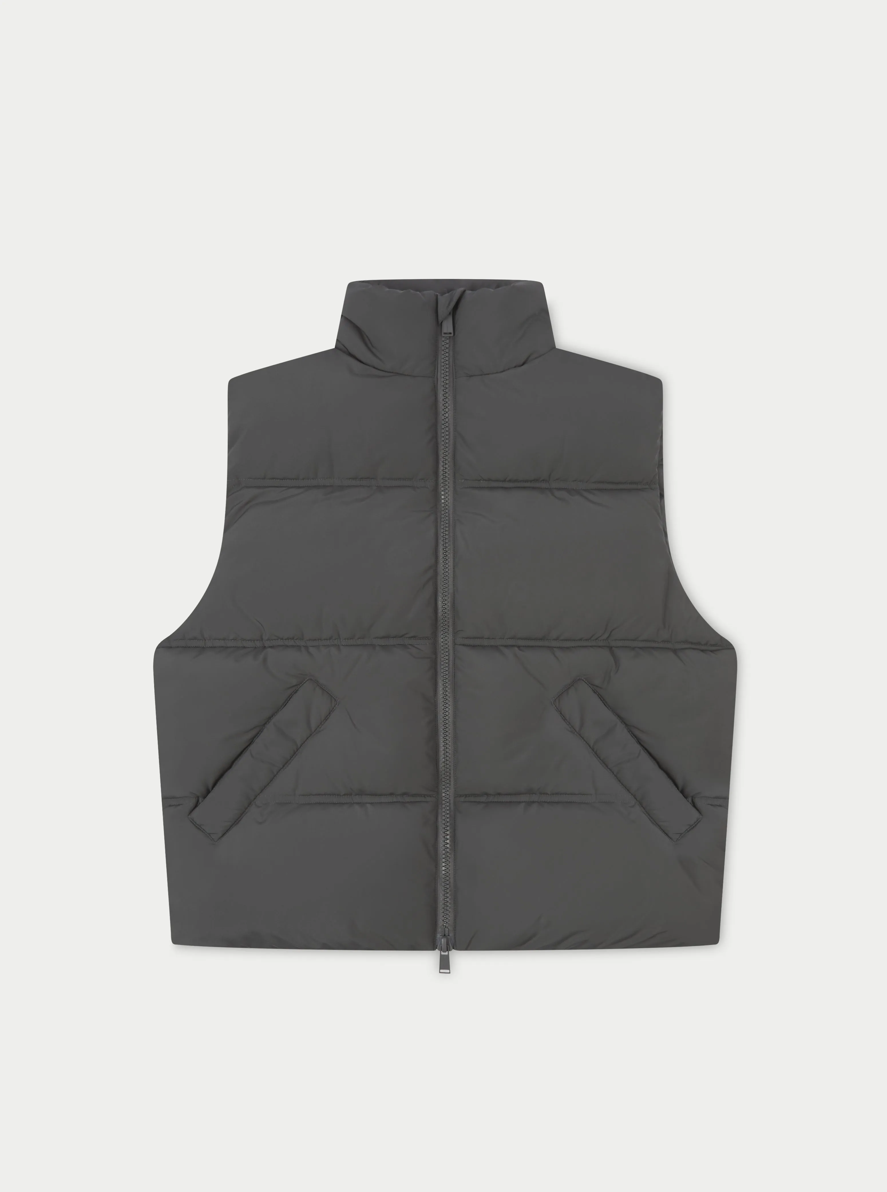 ESSENTIALS MATTE GILET - CHARCOAL