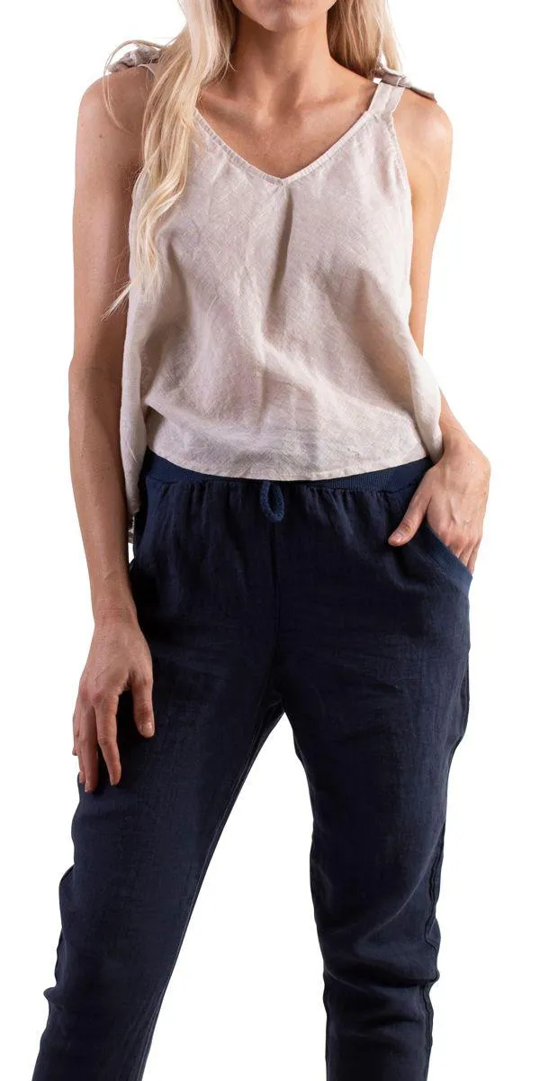 Farbella Linen Tank